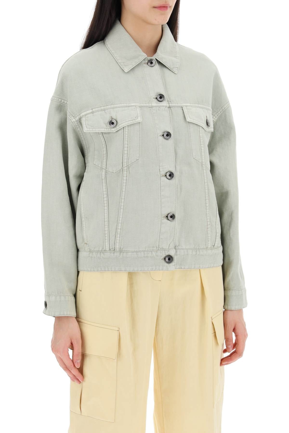 Brunello Cucinelli Long-Sleeved Button-Up Coat