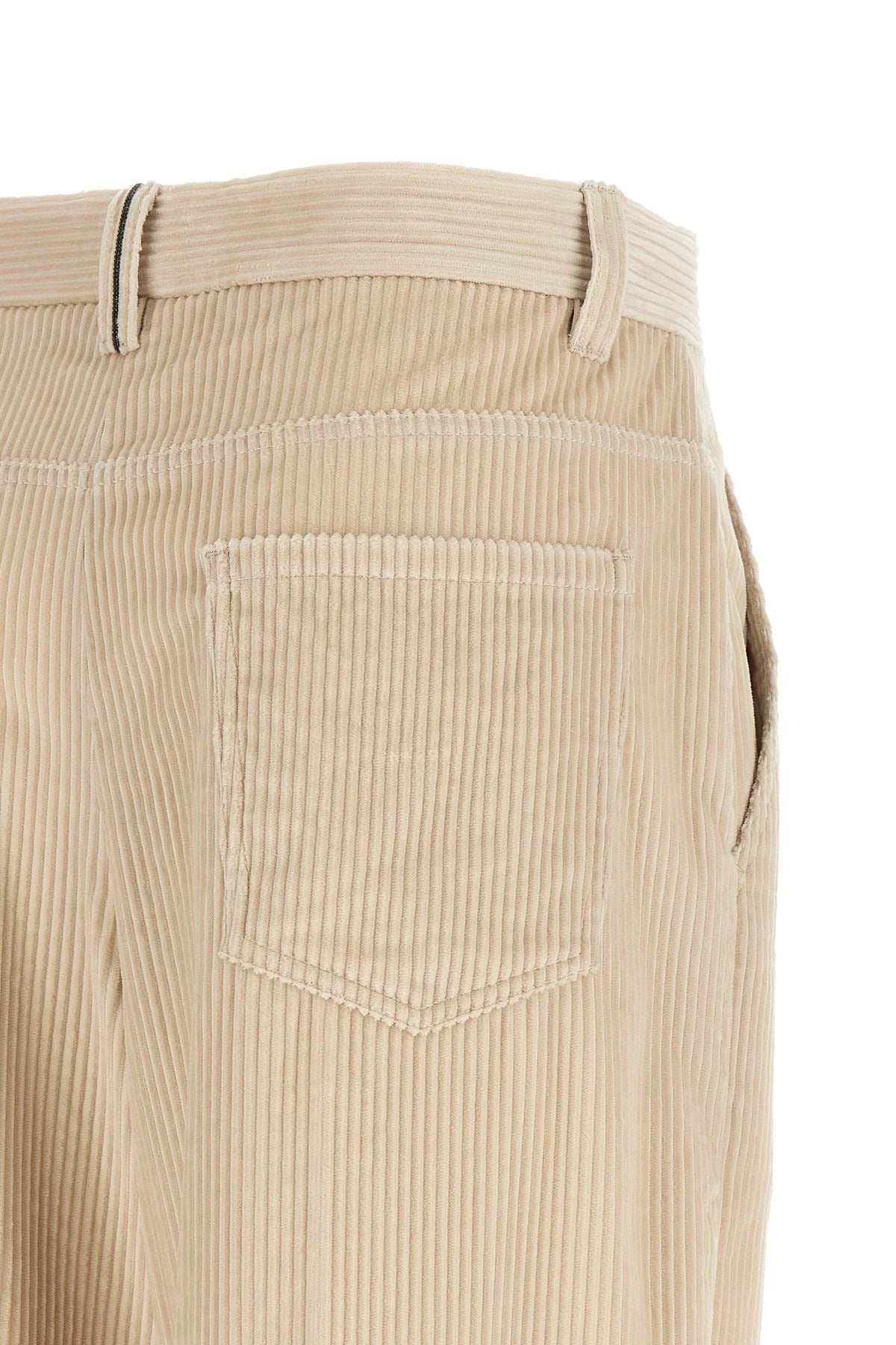 Brunello Cucinelli Locker geschnittene Cordhose mit weitem Bein