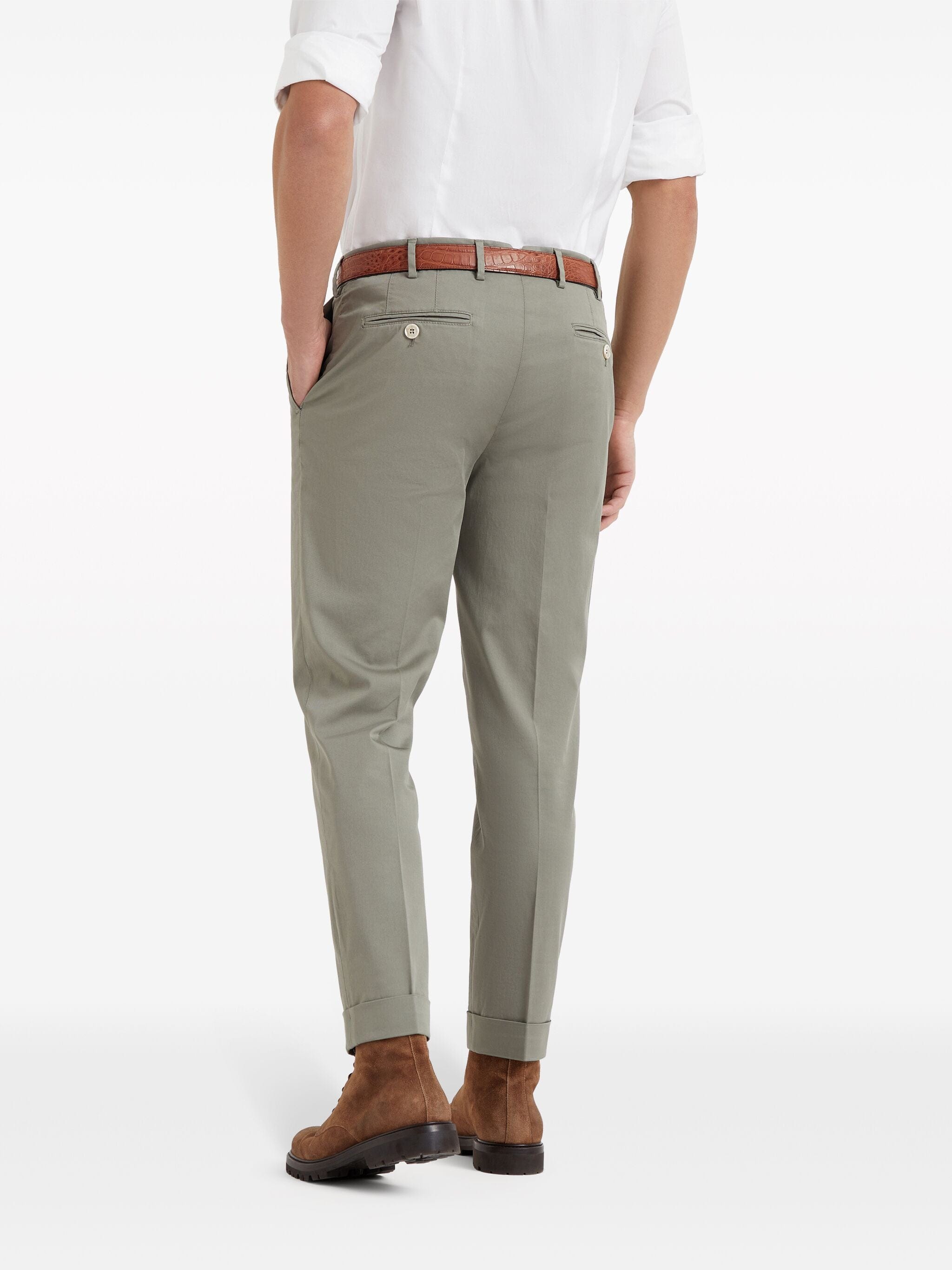 Brunello Cucinelli Low-Rise Tapered Chino trousers