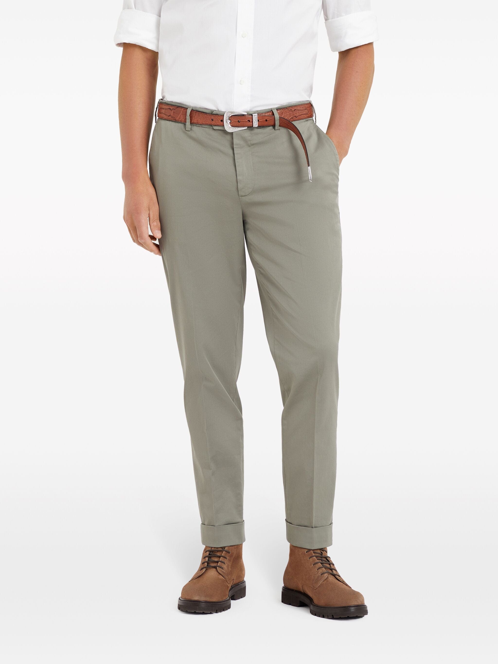 Brunello Cucinelli Low-Rise Tapered Chino trousers