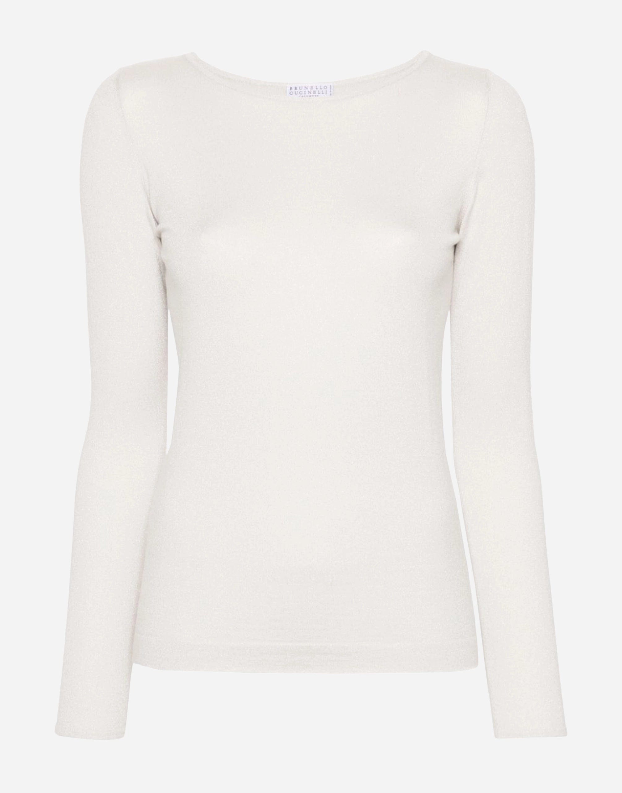 Brunello Cucinelli Lurex Fine-Knit Top