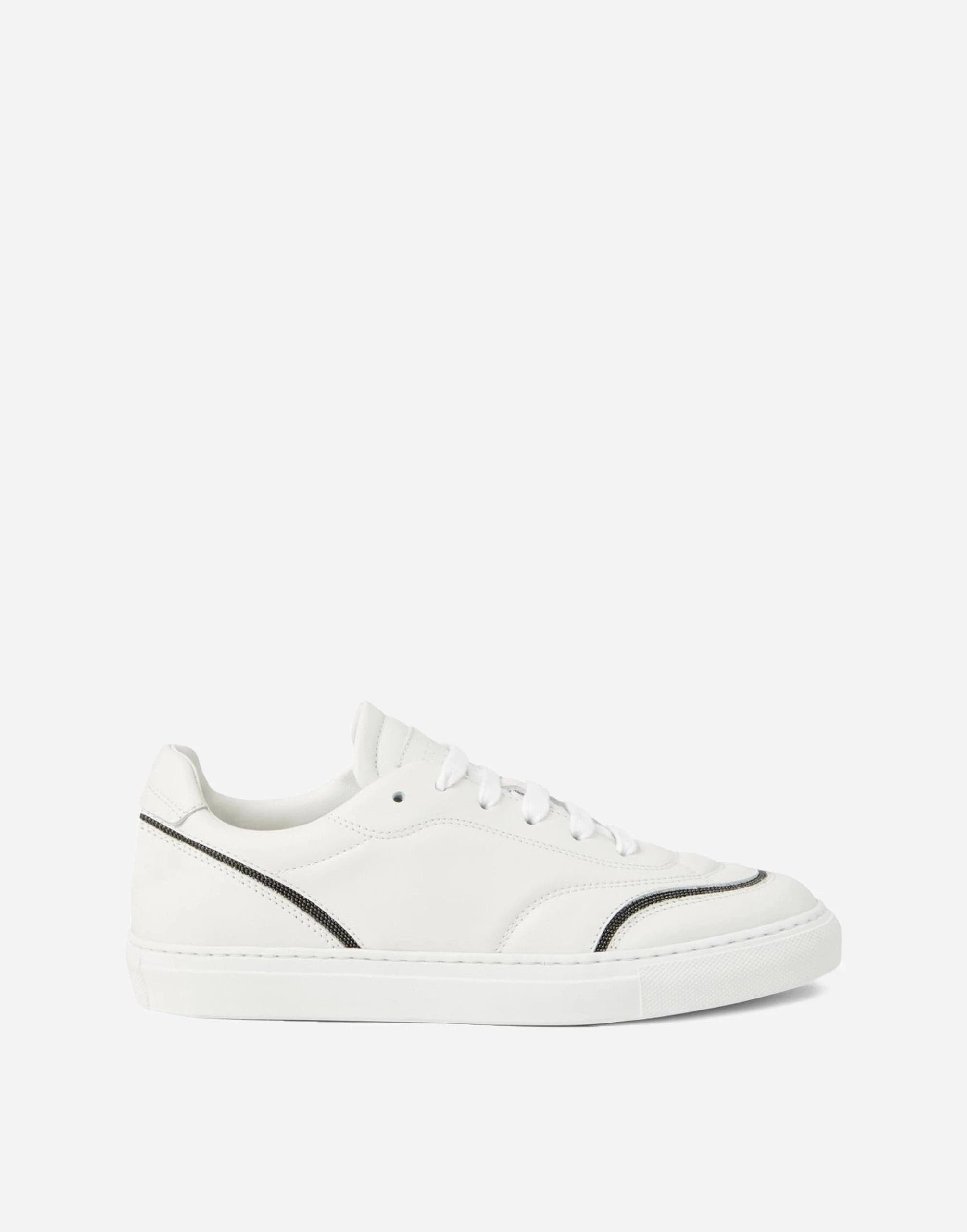 Brunello Cucinelli Matte Leather Monili Sneakers