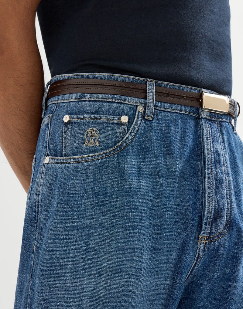 Brunello Cucinelli Medium Denim Lightweight Jeans