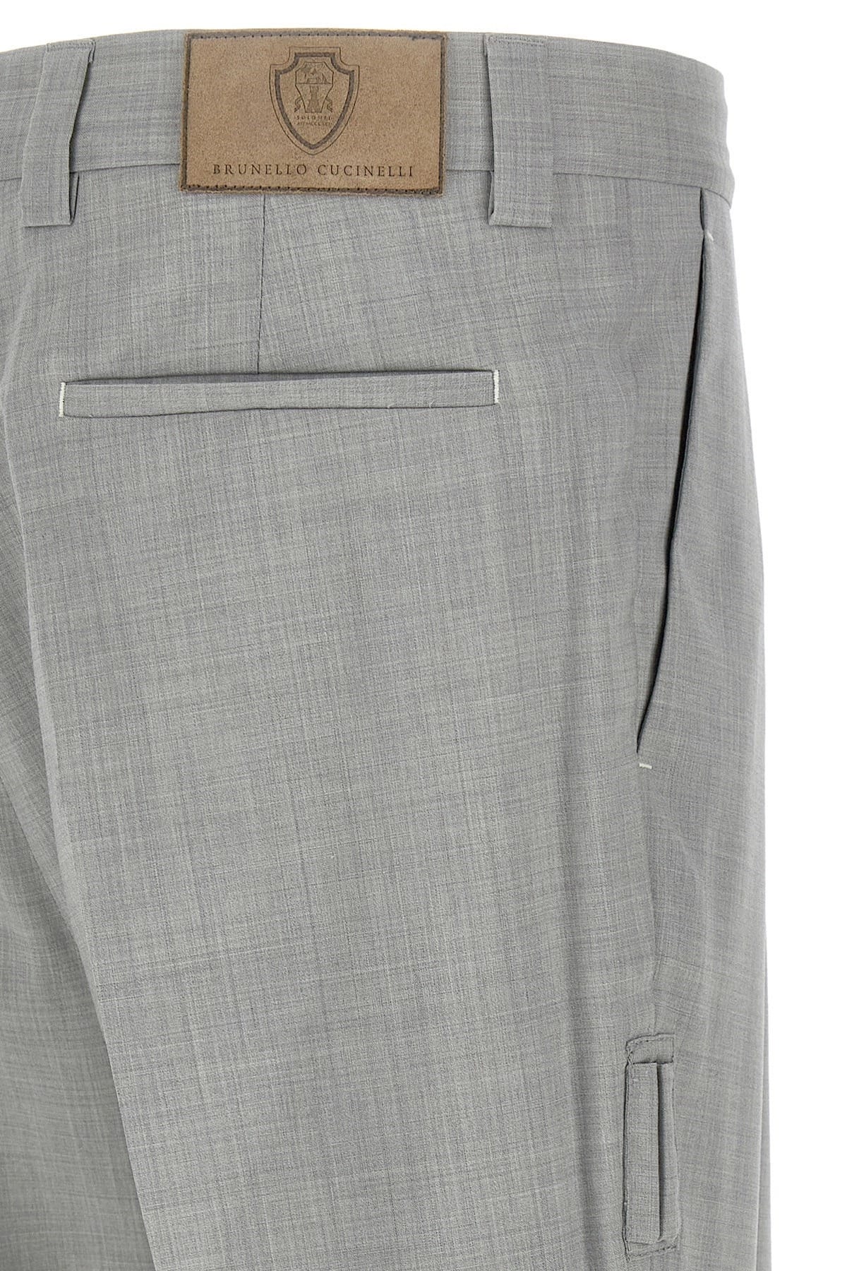 Brunello Cucinelli Mélange Wool Pants