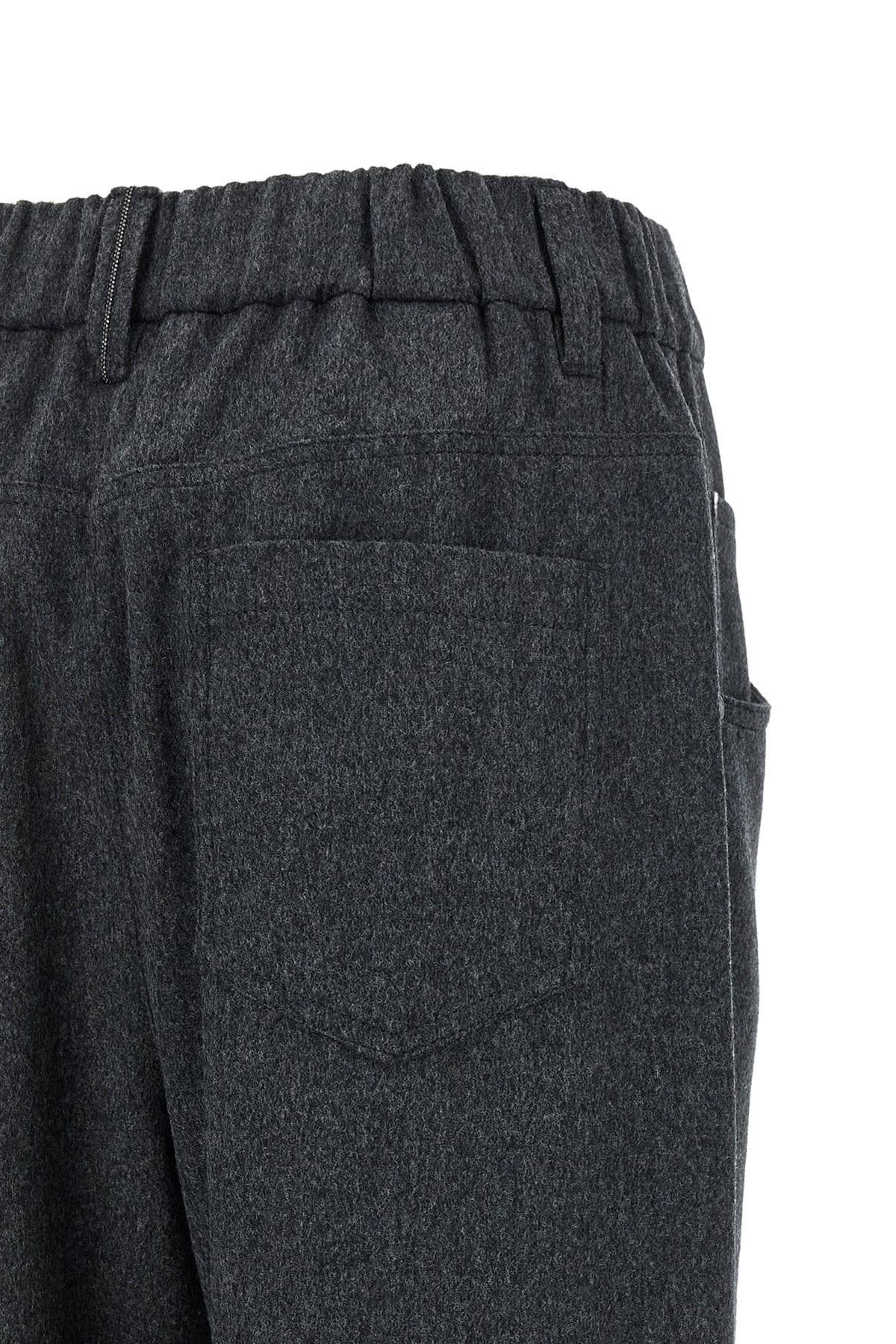 Brunello Cucinelli Brunello Cucinelli Mélange Wool Tapered Pants