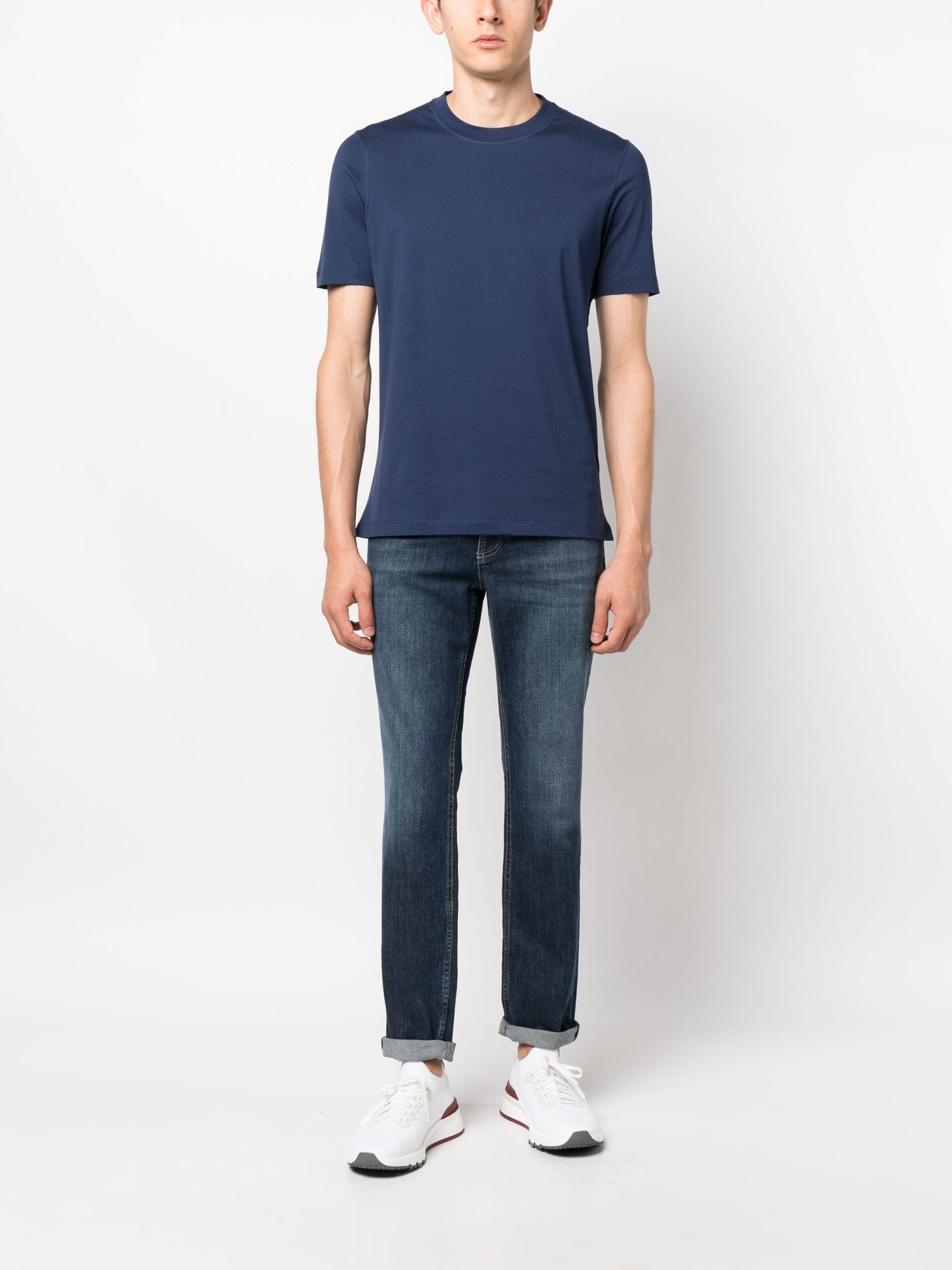 Brunello Cucinelli Mid-Rise Cotton Jeans