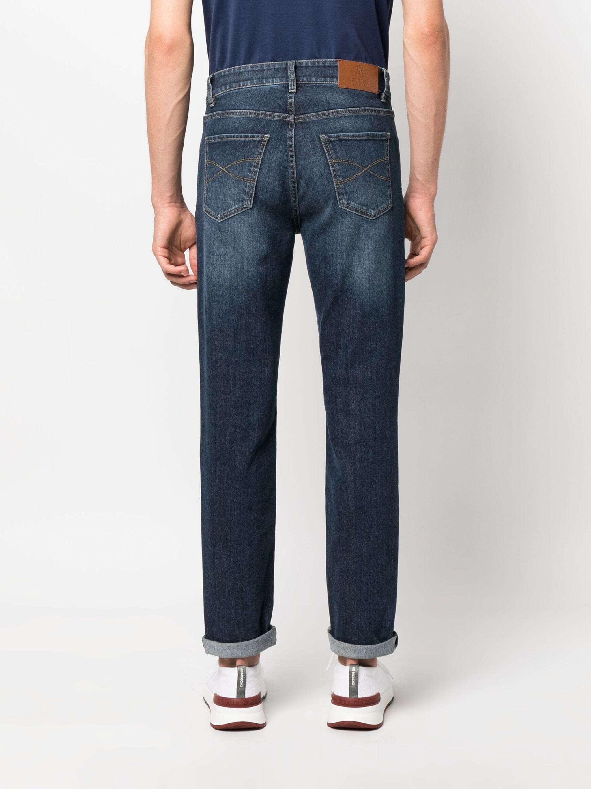 Brunello Cucinelli Mid-Rise Cotton Jeans