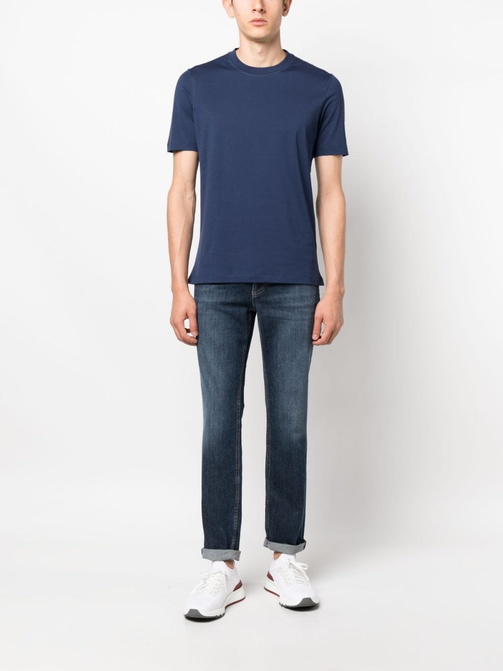 Brunello Cucinelli Mid-Rise Cotton Jeans