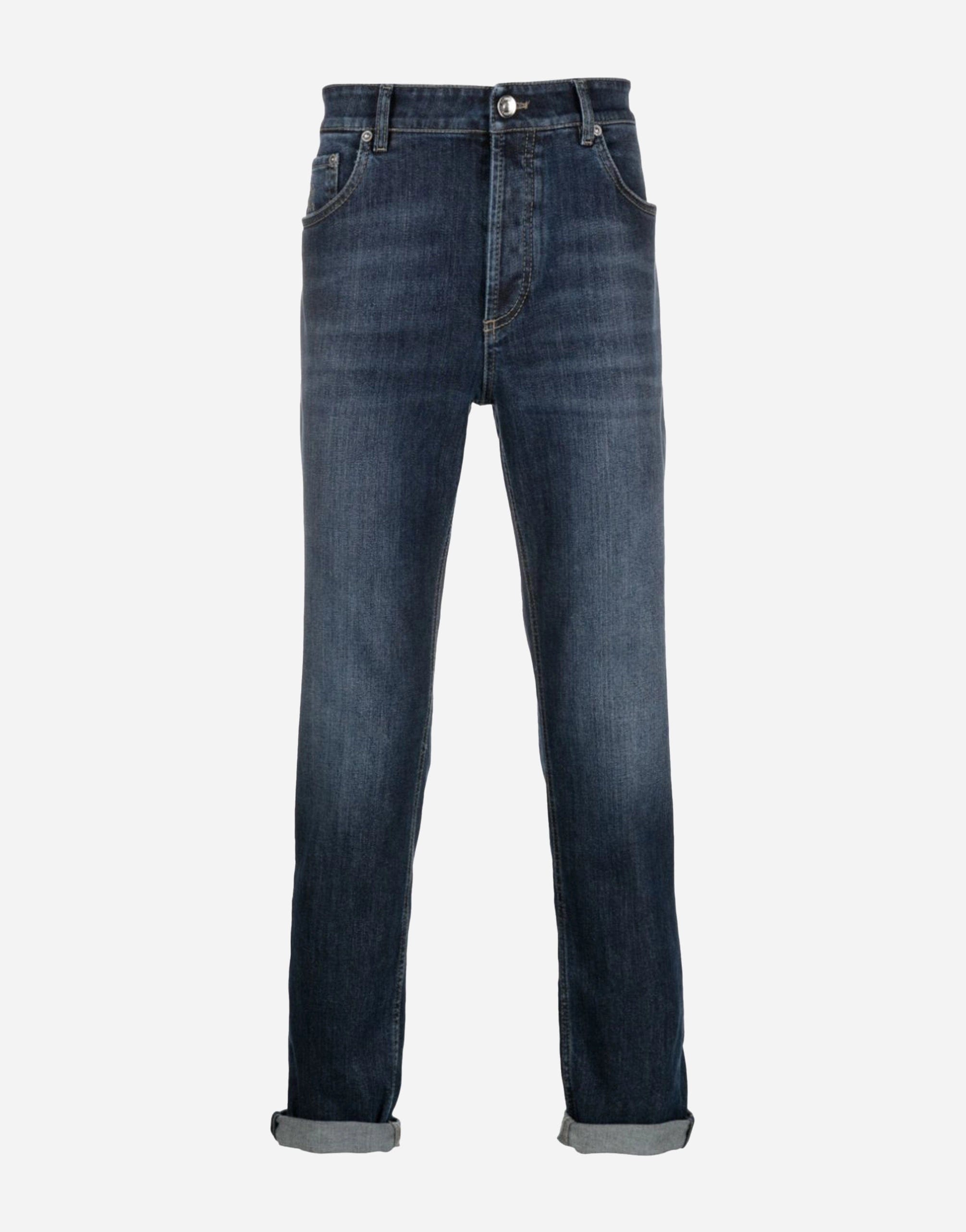 Brunello Cucinelli Mid-Rise Cotton Jeans