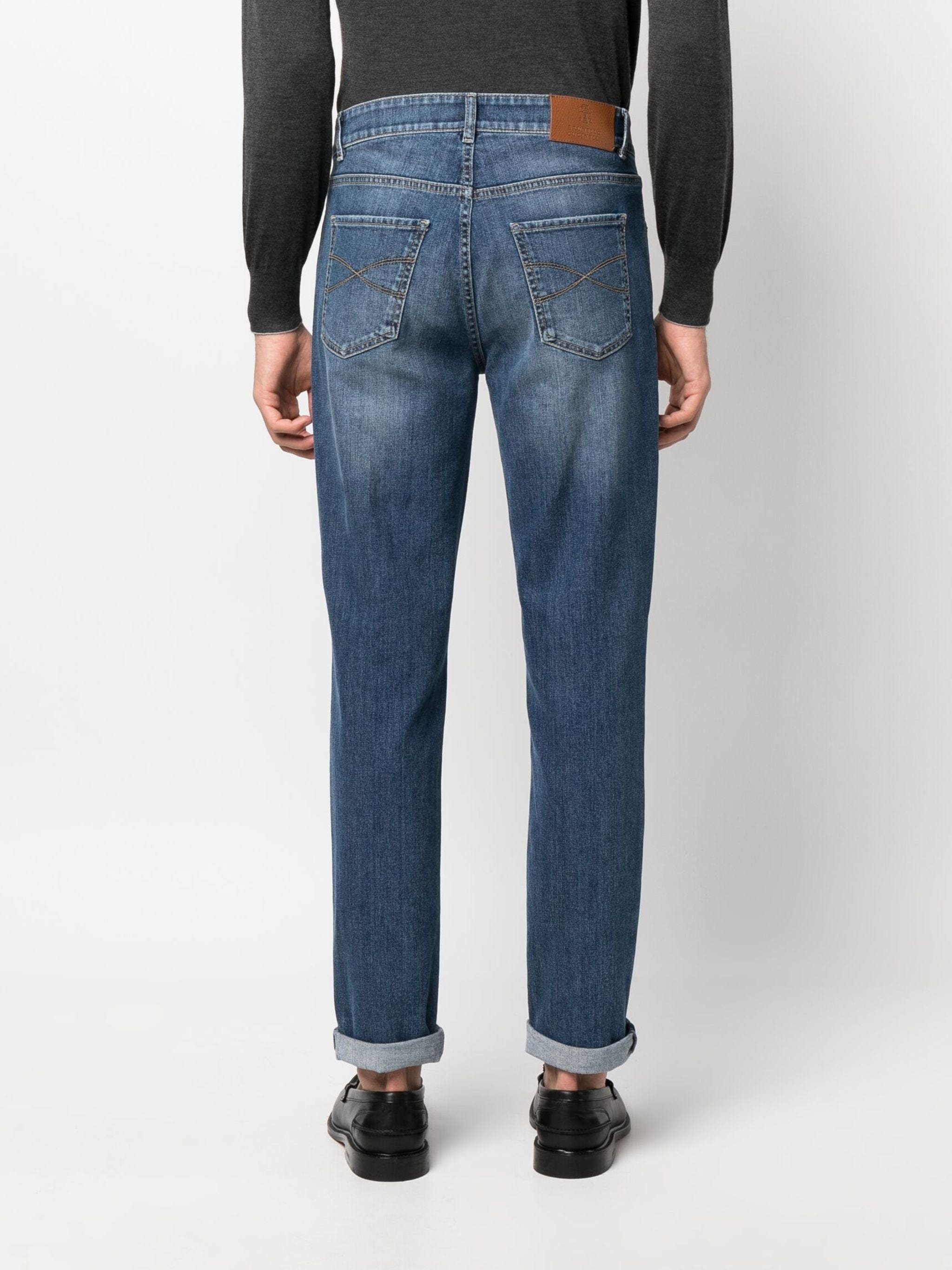 Brunello Cucinelli Mid-Rise Cotton Jeans