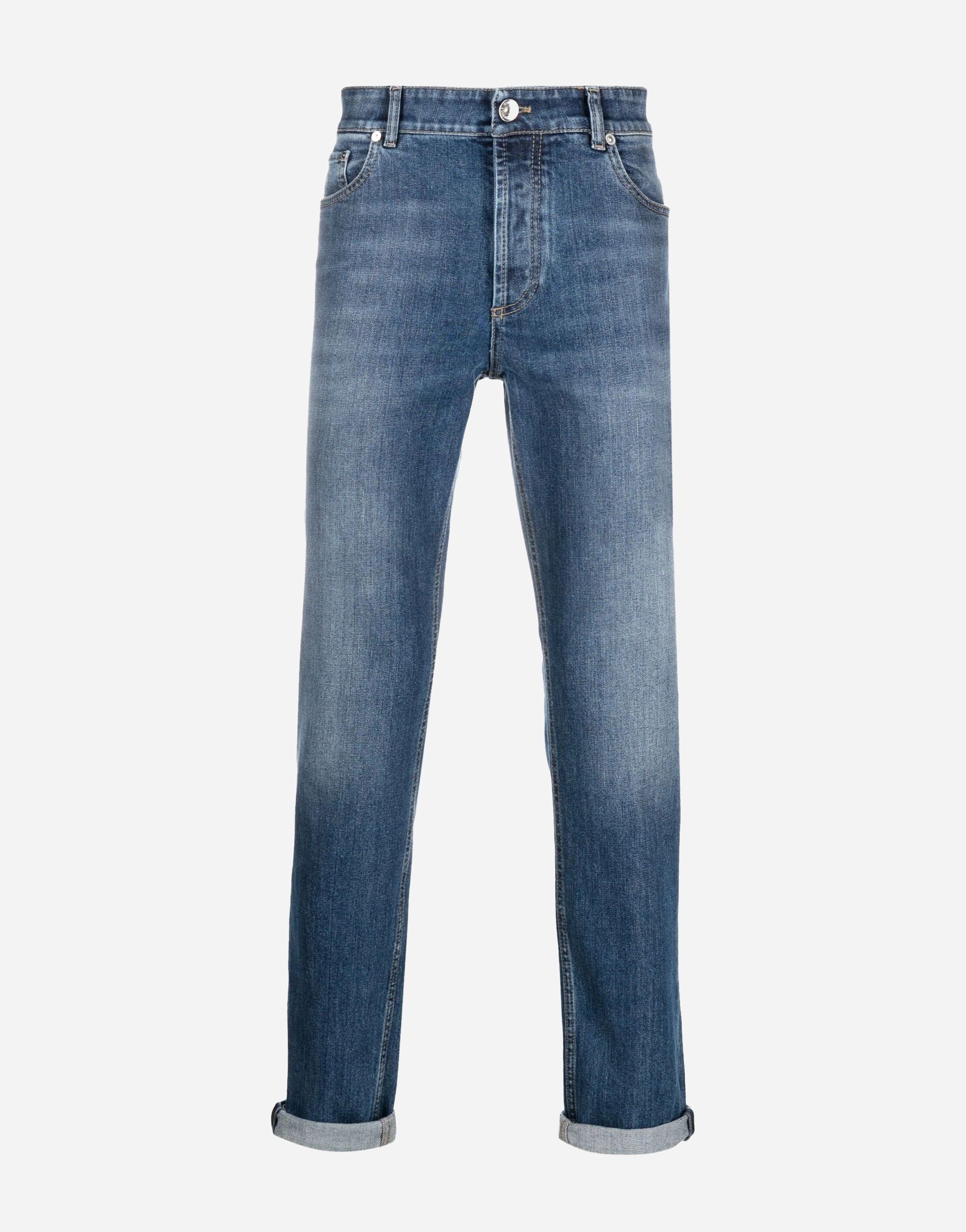 Brunello Cucinelli Mid-Rise Cotton Jeans