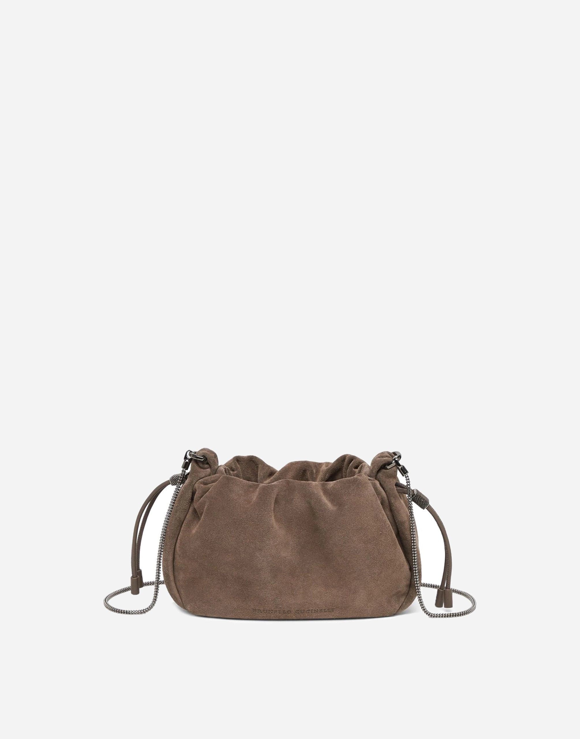 Brunello Cucinelli Mini Suede Mellow Bucket Bag