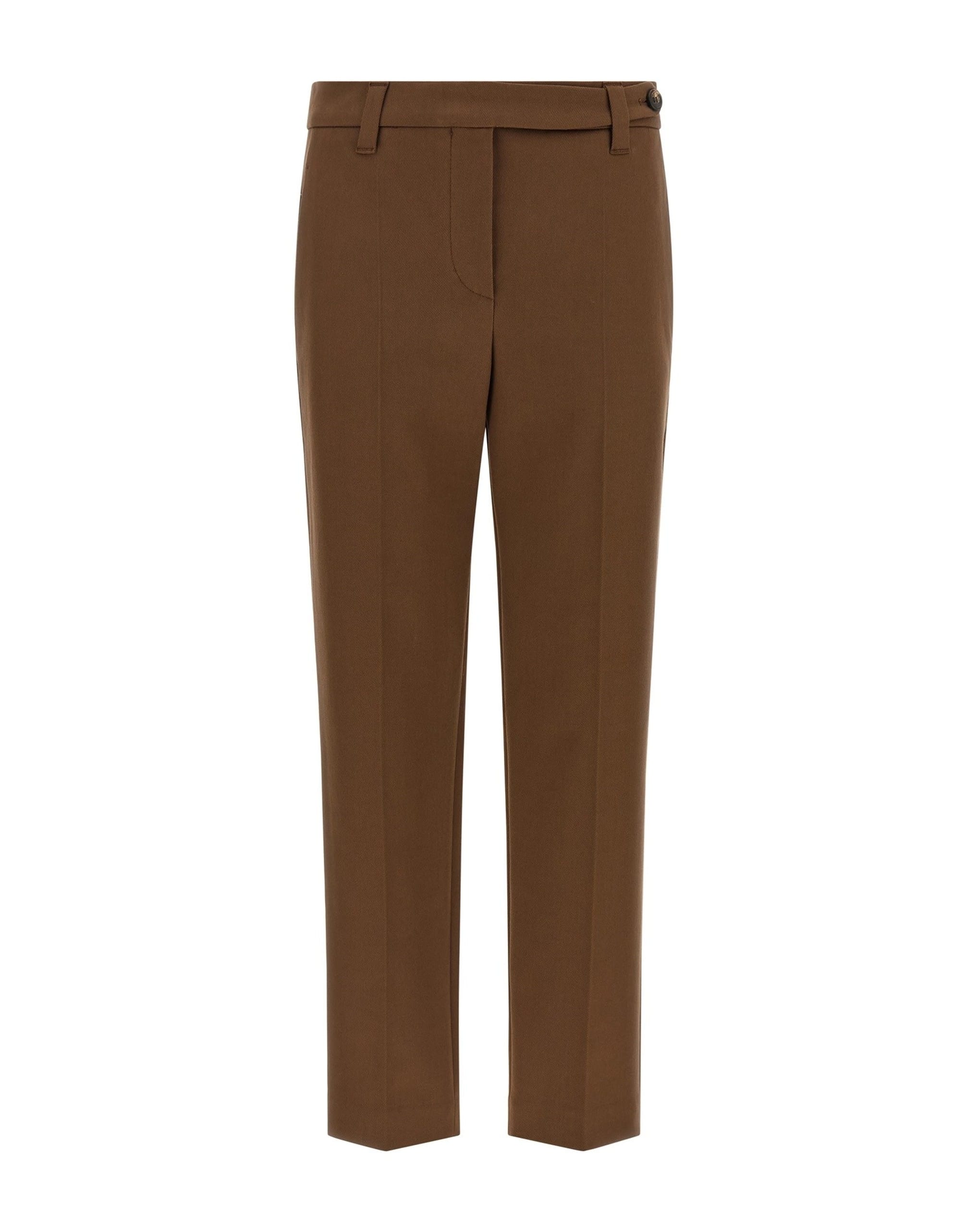 Brunello Cucinelli Monile Cotton Pants Cropped Trousers