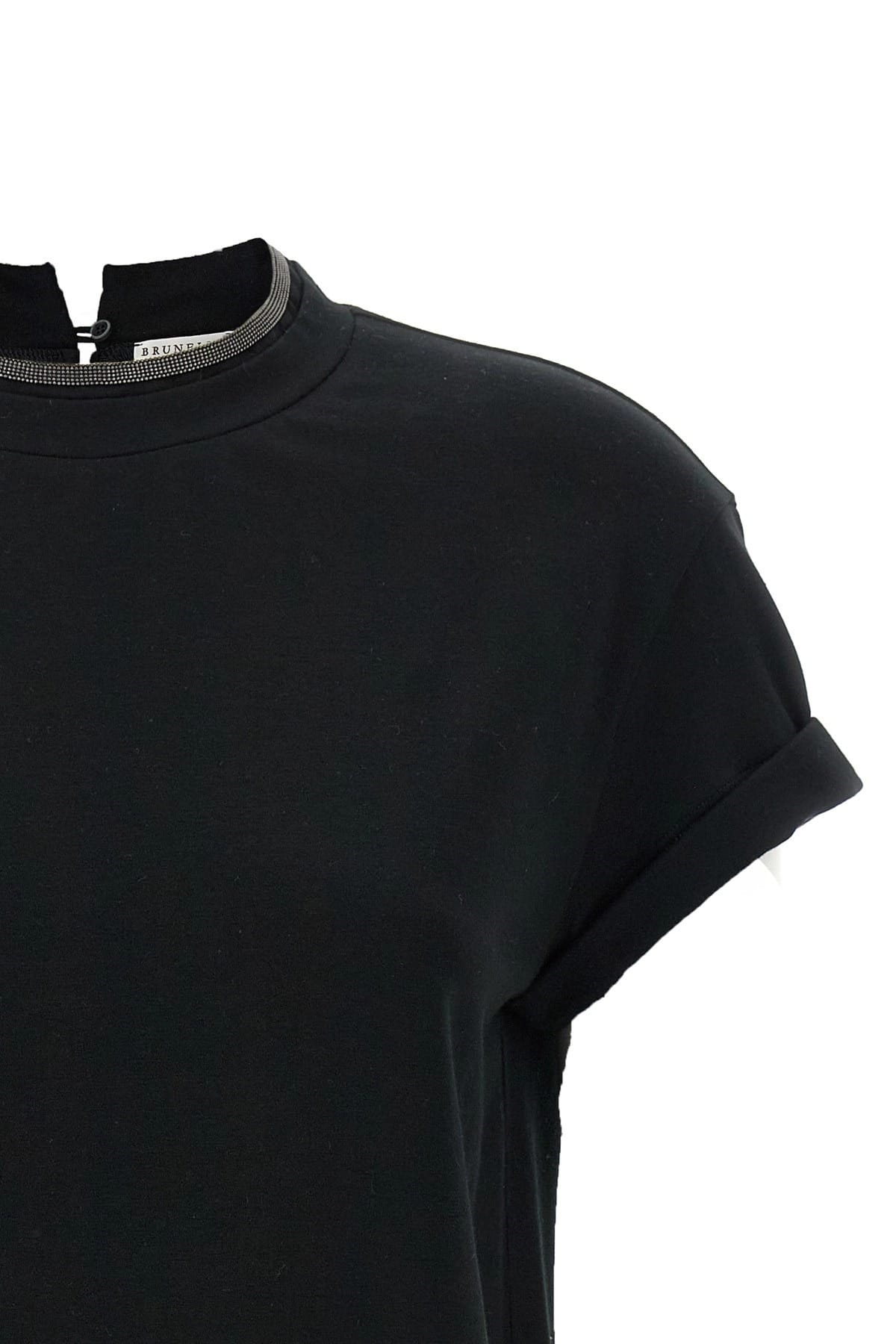Brunello Cucinelli モニーレ付きクルーネックTシャツ | Sendegaro JP