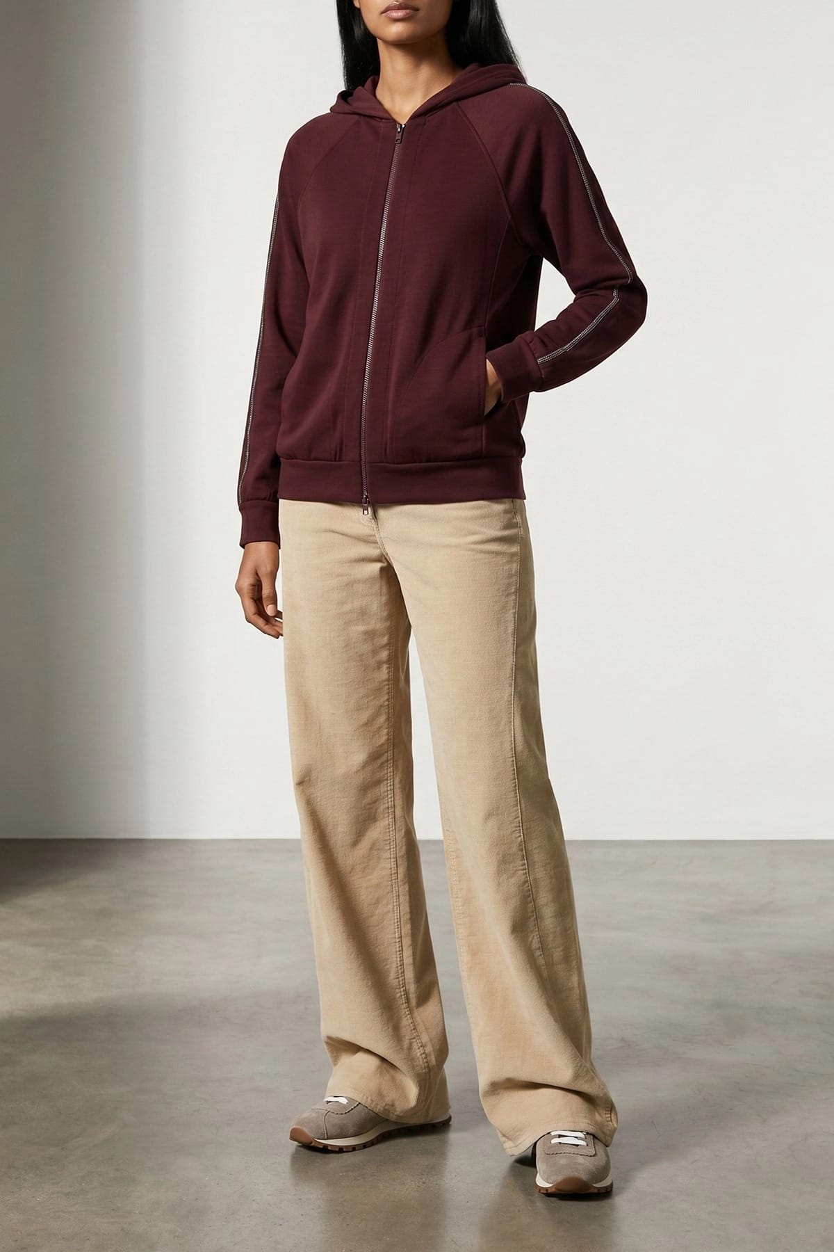 美品★ブルネロクチネリ モニーレフーディ Brunello Cucinelli モニーレディテール ジップフーディ | Sendegaro JP