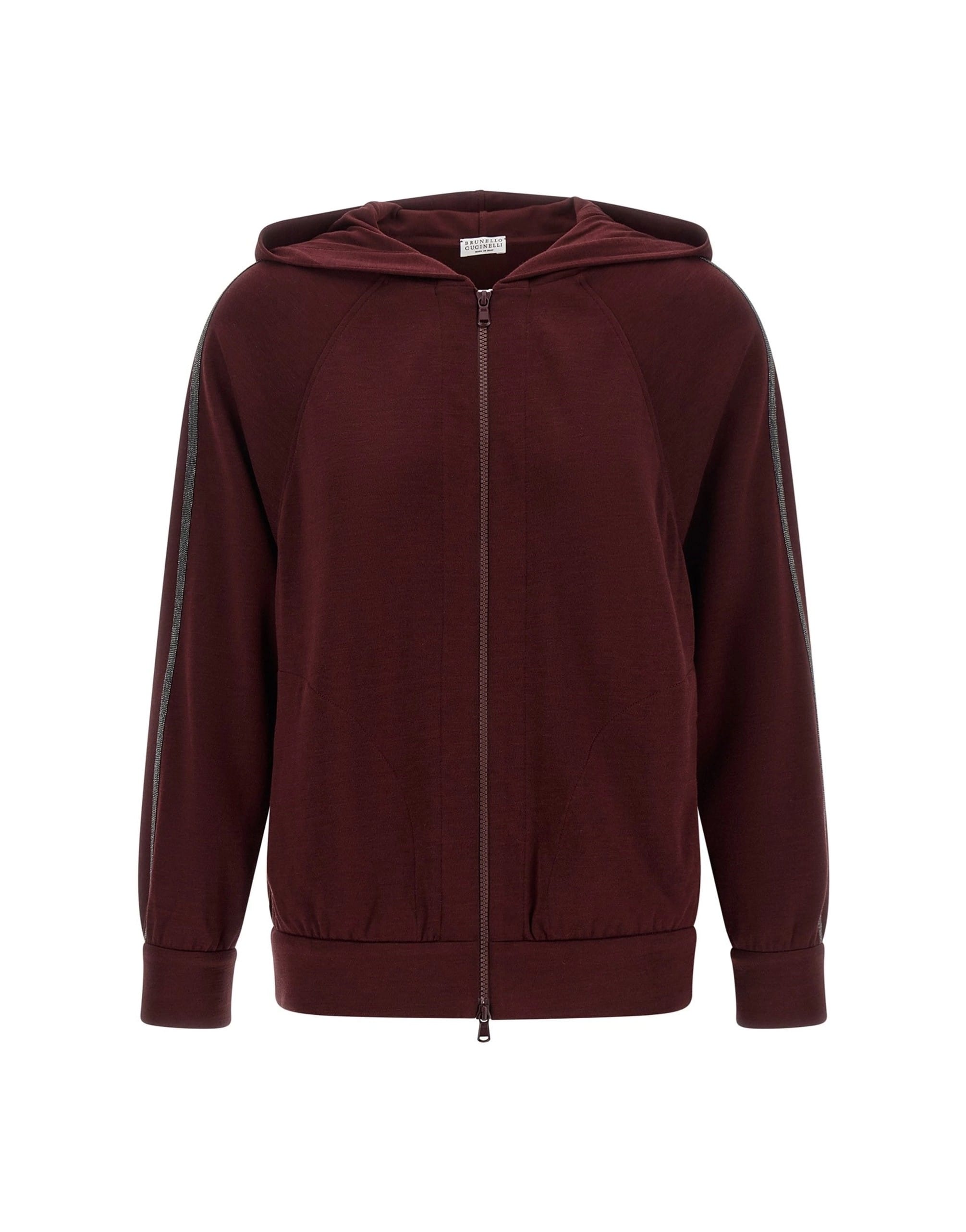 Brunello Cucinelli Brunello Cucinelli Monile Detail Zip Hoodie
