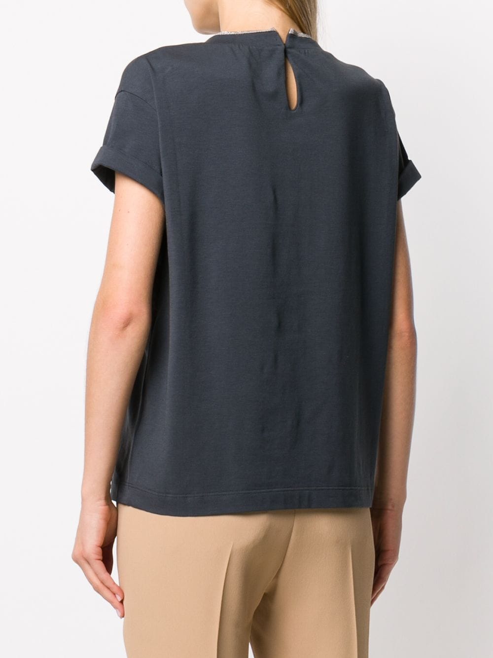 Brunello Cucinelli Monile Embellished T-Shirt