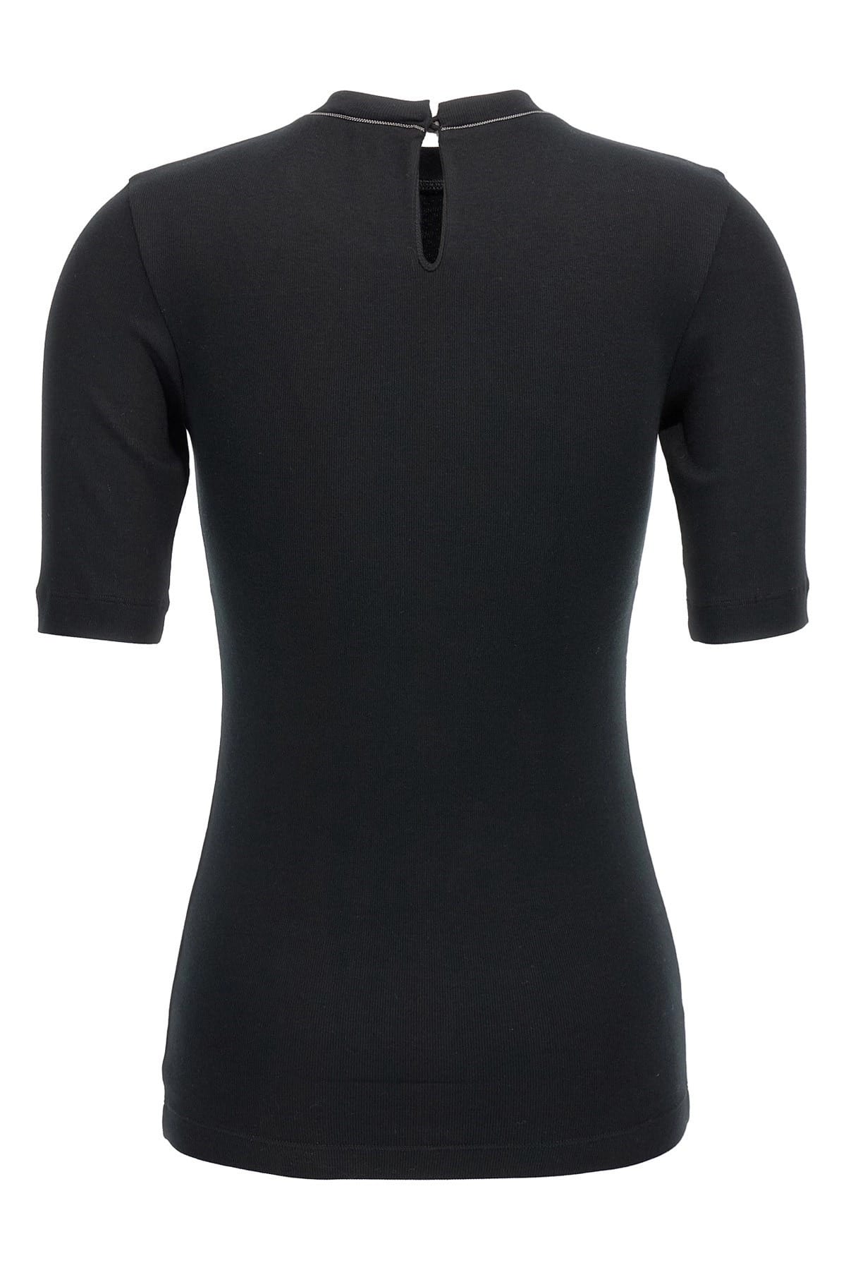 Brunello Cucinelli Brunello Cucinelli Monile Ribbed T-Shirt