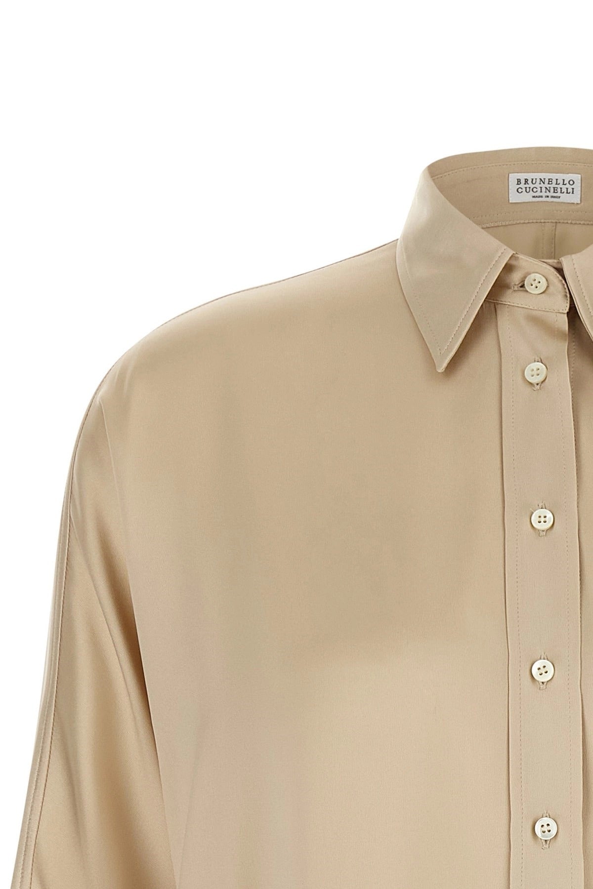 Brunello Cucinelli モニーレ サテンシャツ | Sendegaro JP