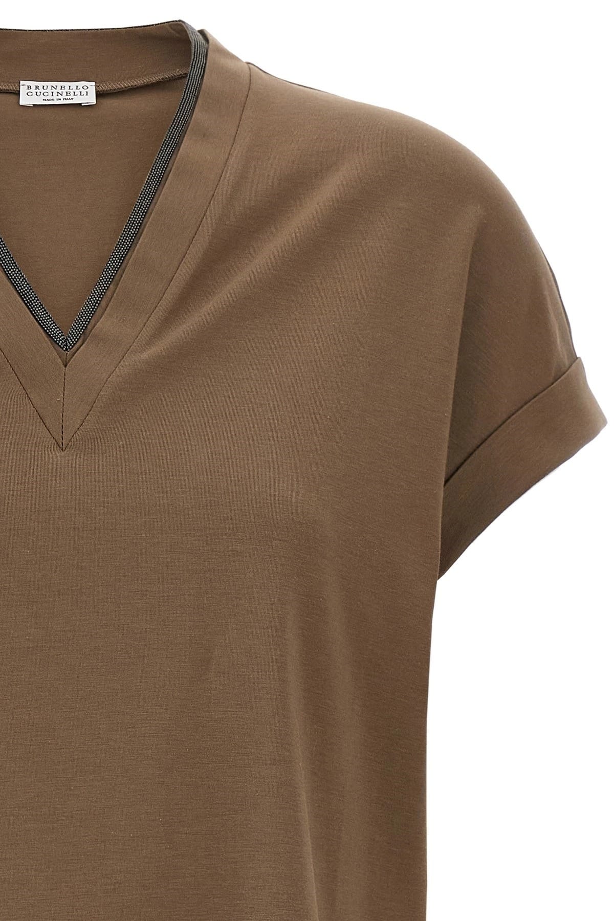 Brunello Cucinelli Brunello Cucinelli Monile V-Neck T-Shirt