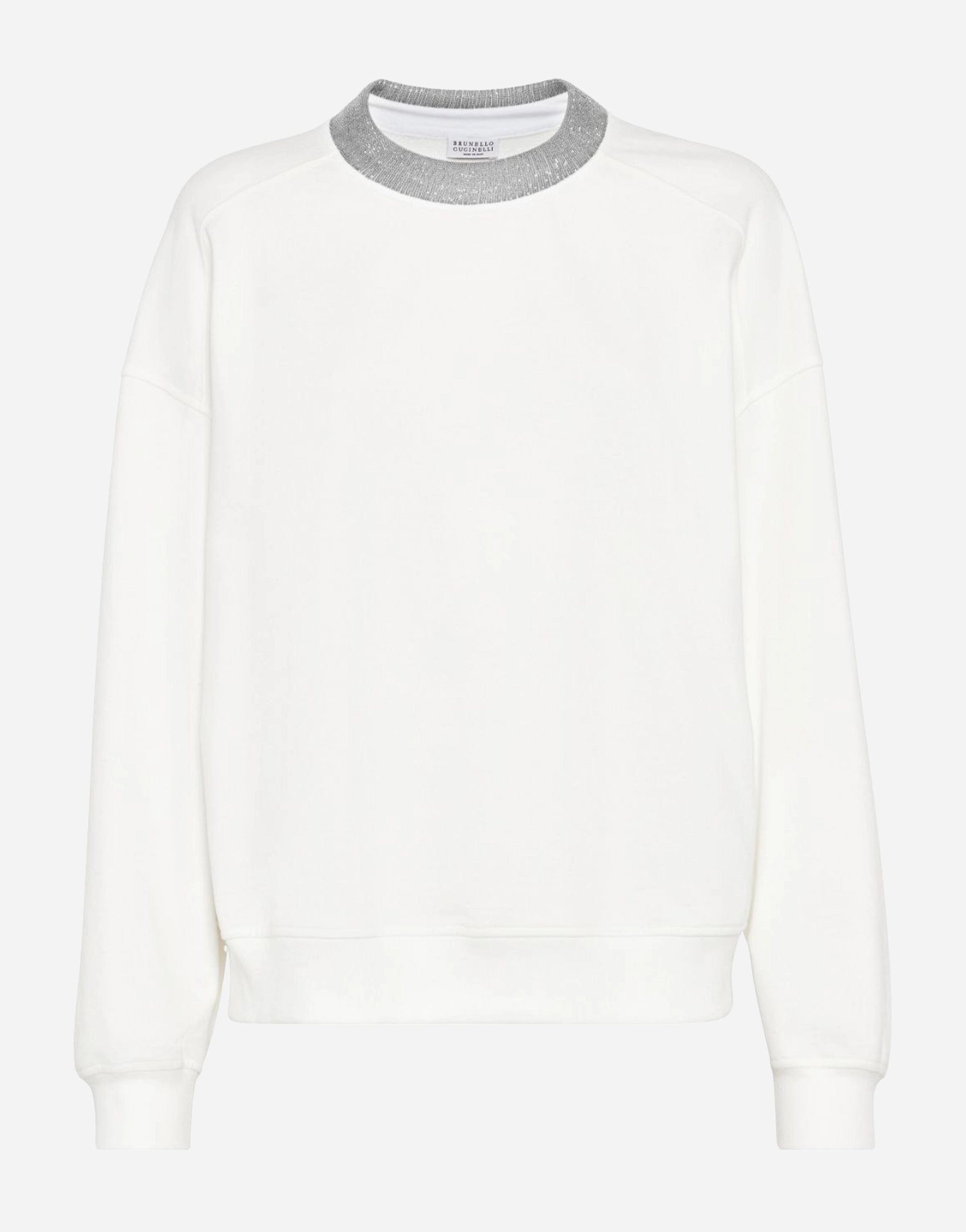 Brunello Cucinelli Monili-Chain Cotton Sweatshirt