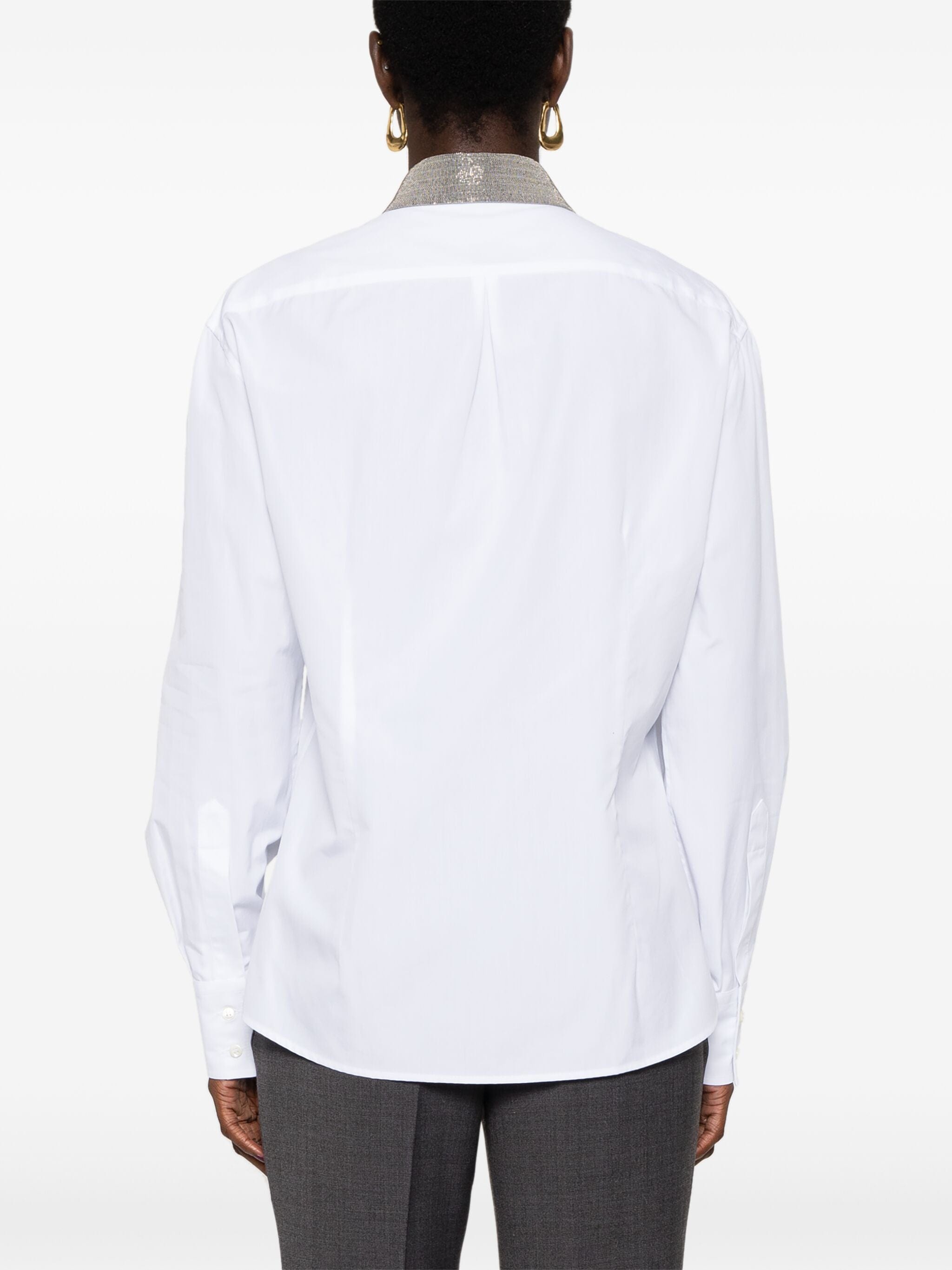 Brunello Cucinelli Monili-Bollar shirt