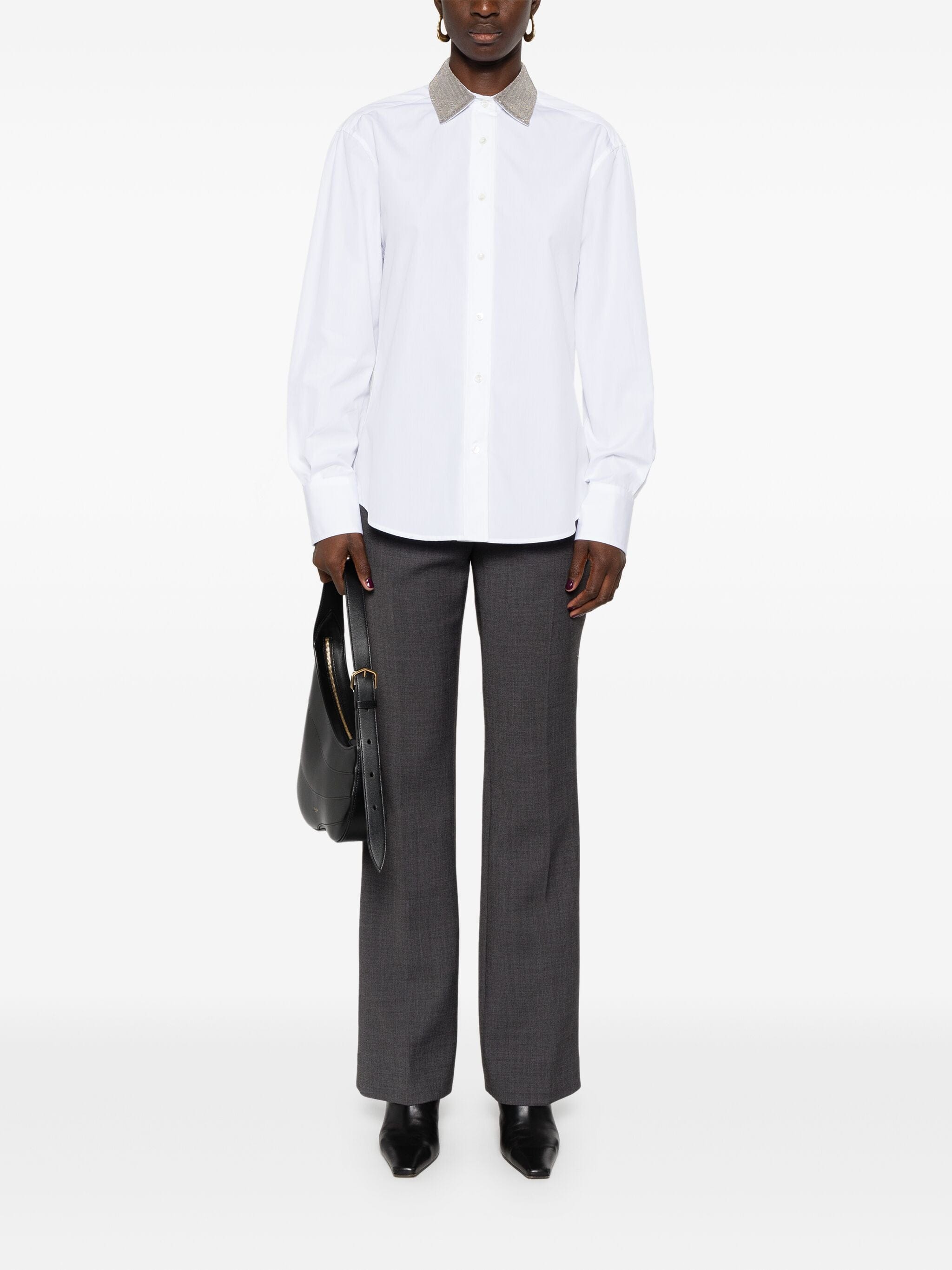 Brunello Cucinelli Monili-Bollar shirt