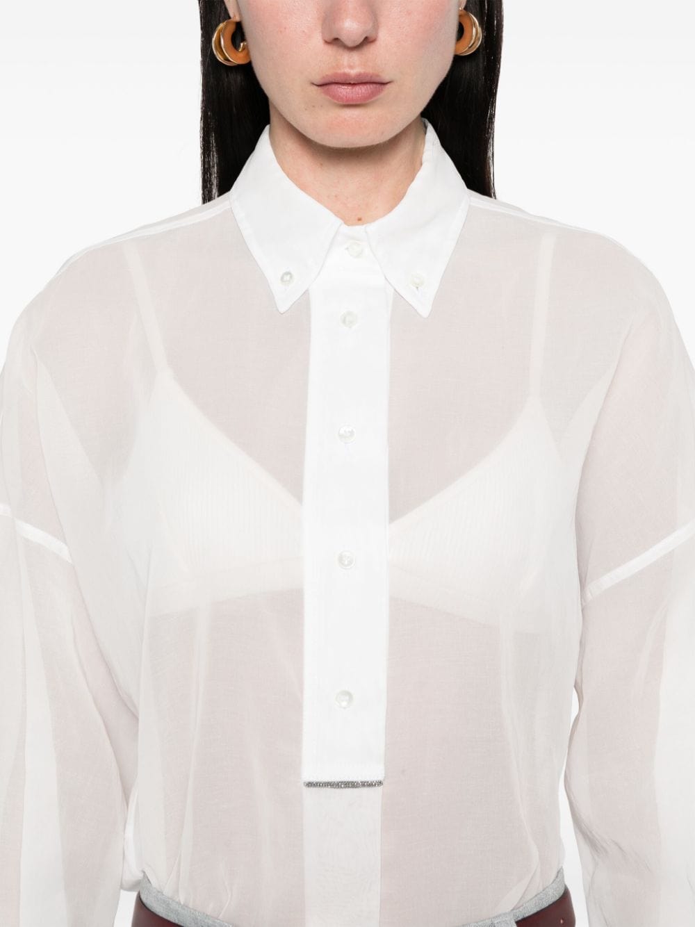 Brunello Cucinelli Monili-Detail Blouse