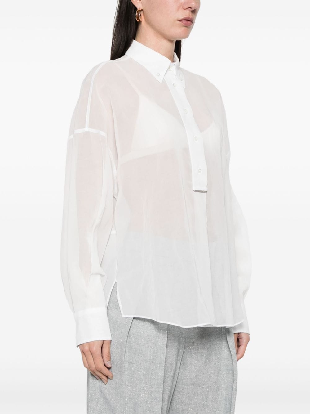 Brunello Cucinelli Monili-Detail Blouse