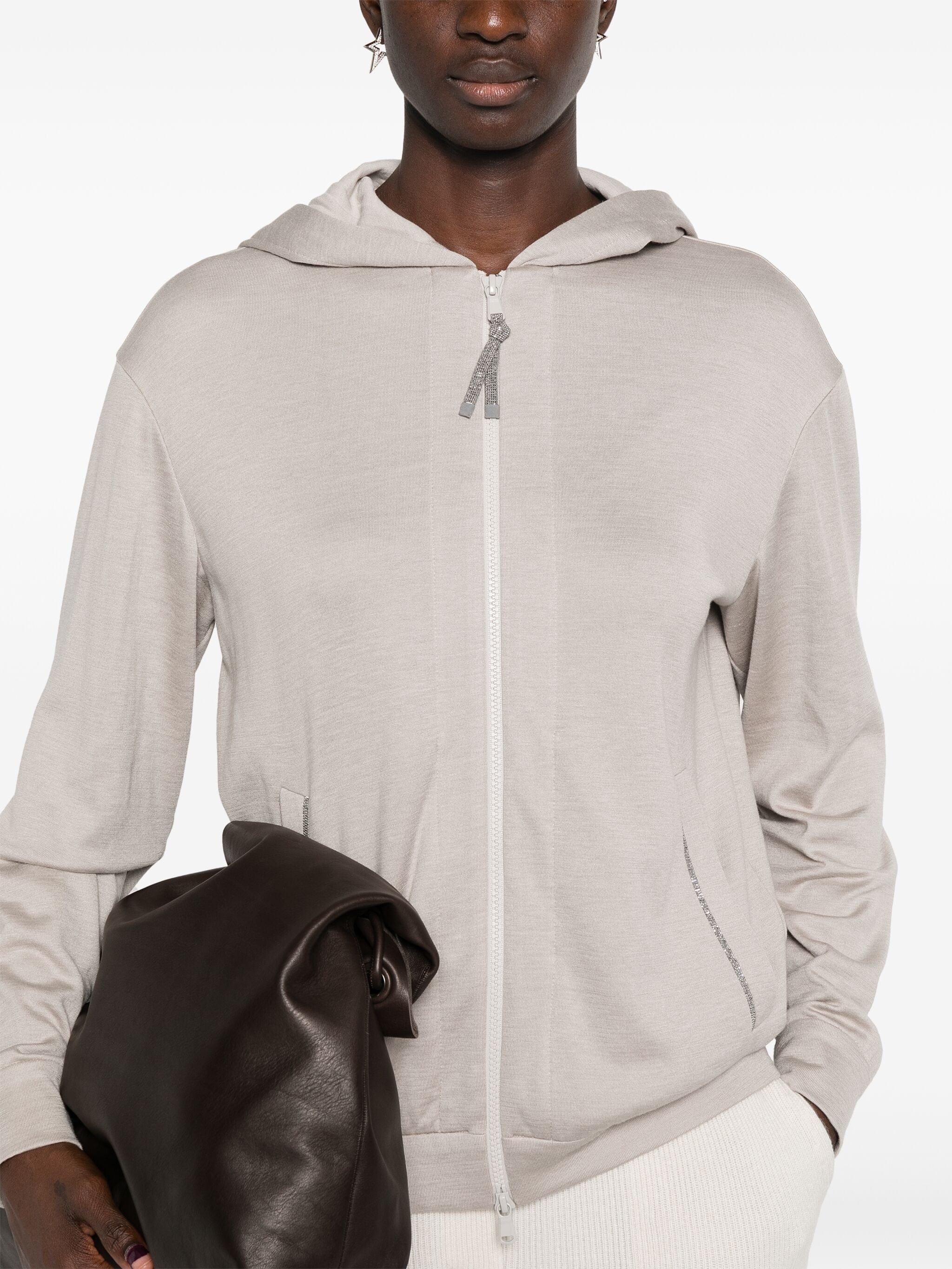 Brunello Cucinelli Monili-Detail Hoodie