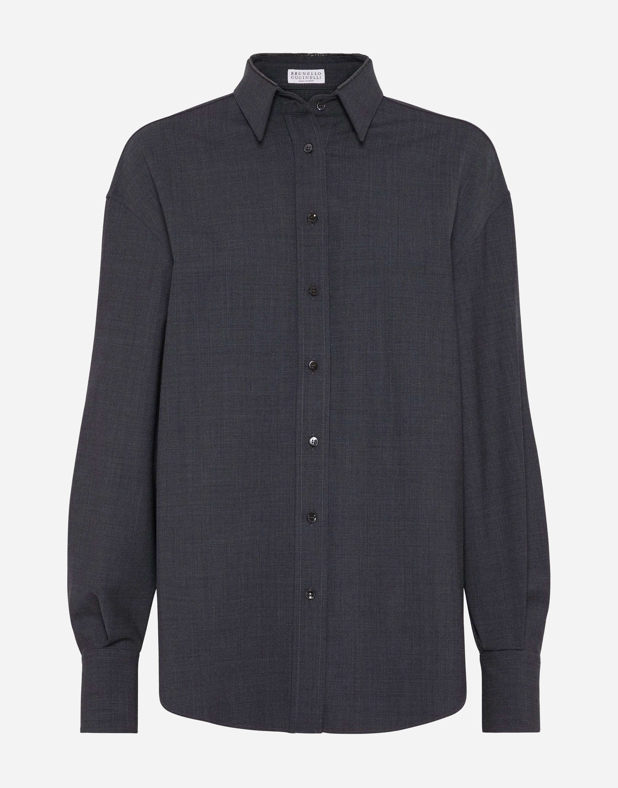 Brunello Cucinelli Monili-Detail Long-Sleeve Shirt