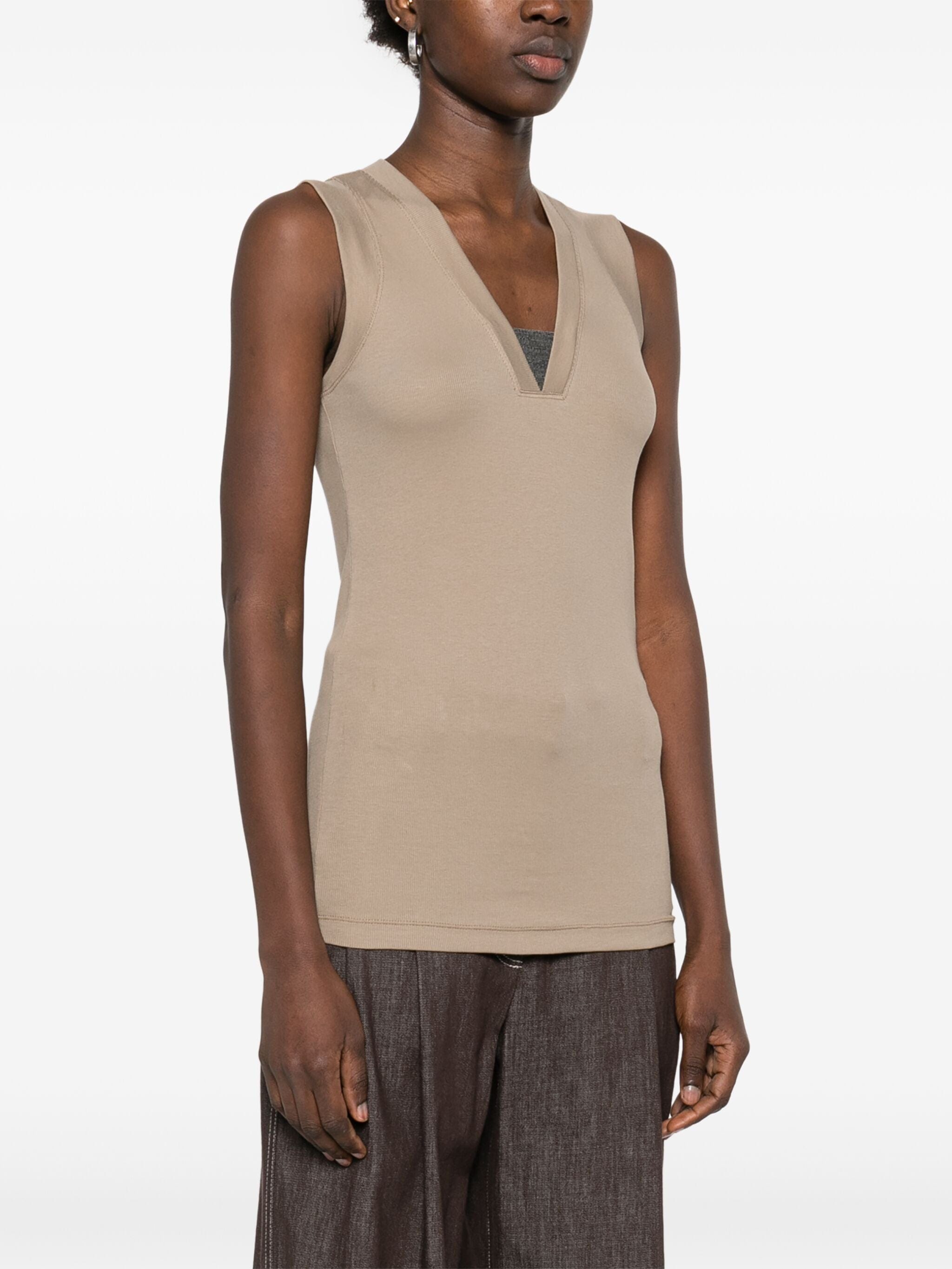 Brunello Cucinelli Monili-Detail Tank Top