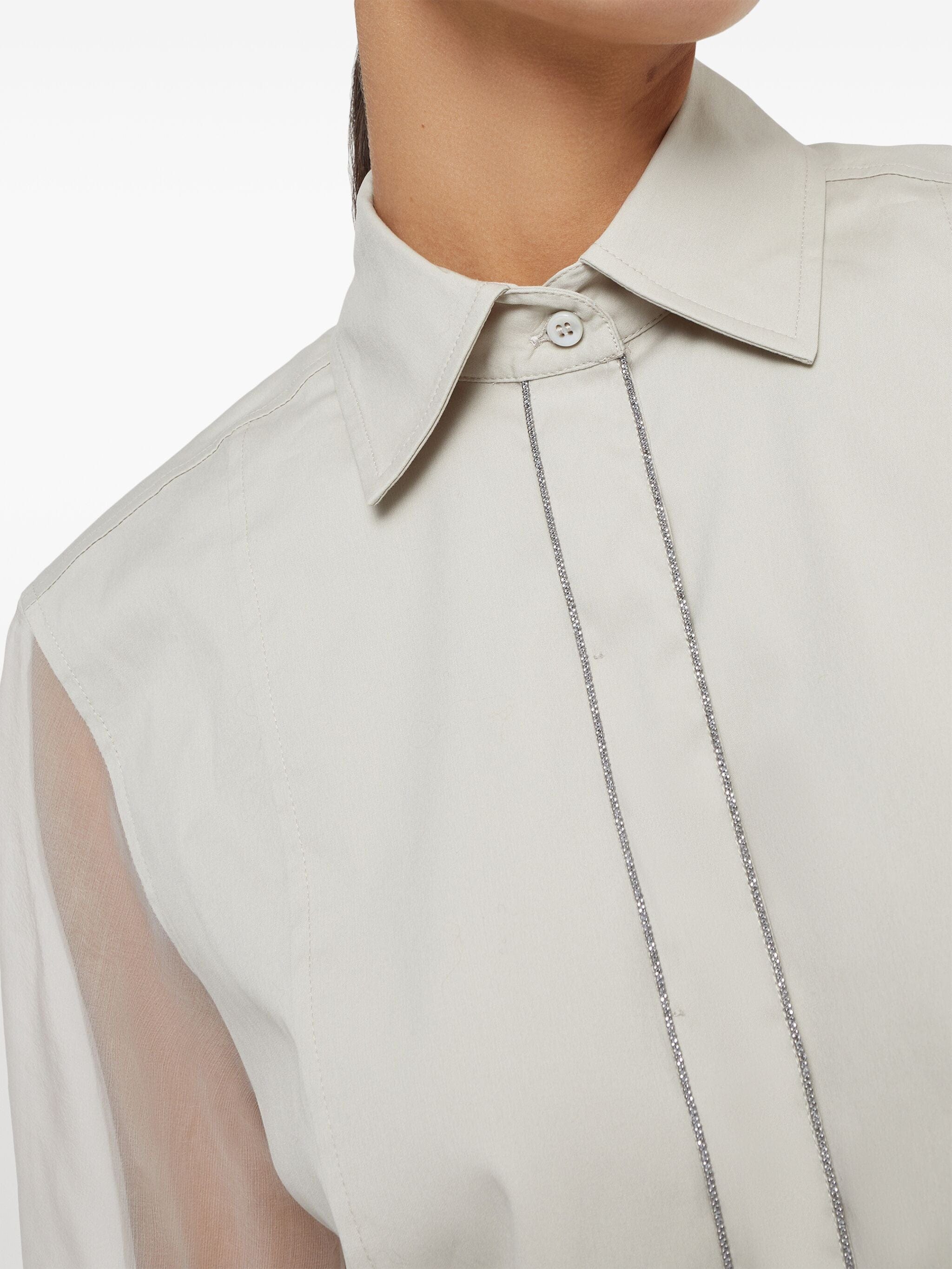 Brunello Cucinelli Monili-Embellished Layered Shirt