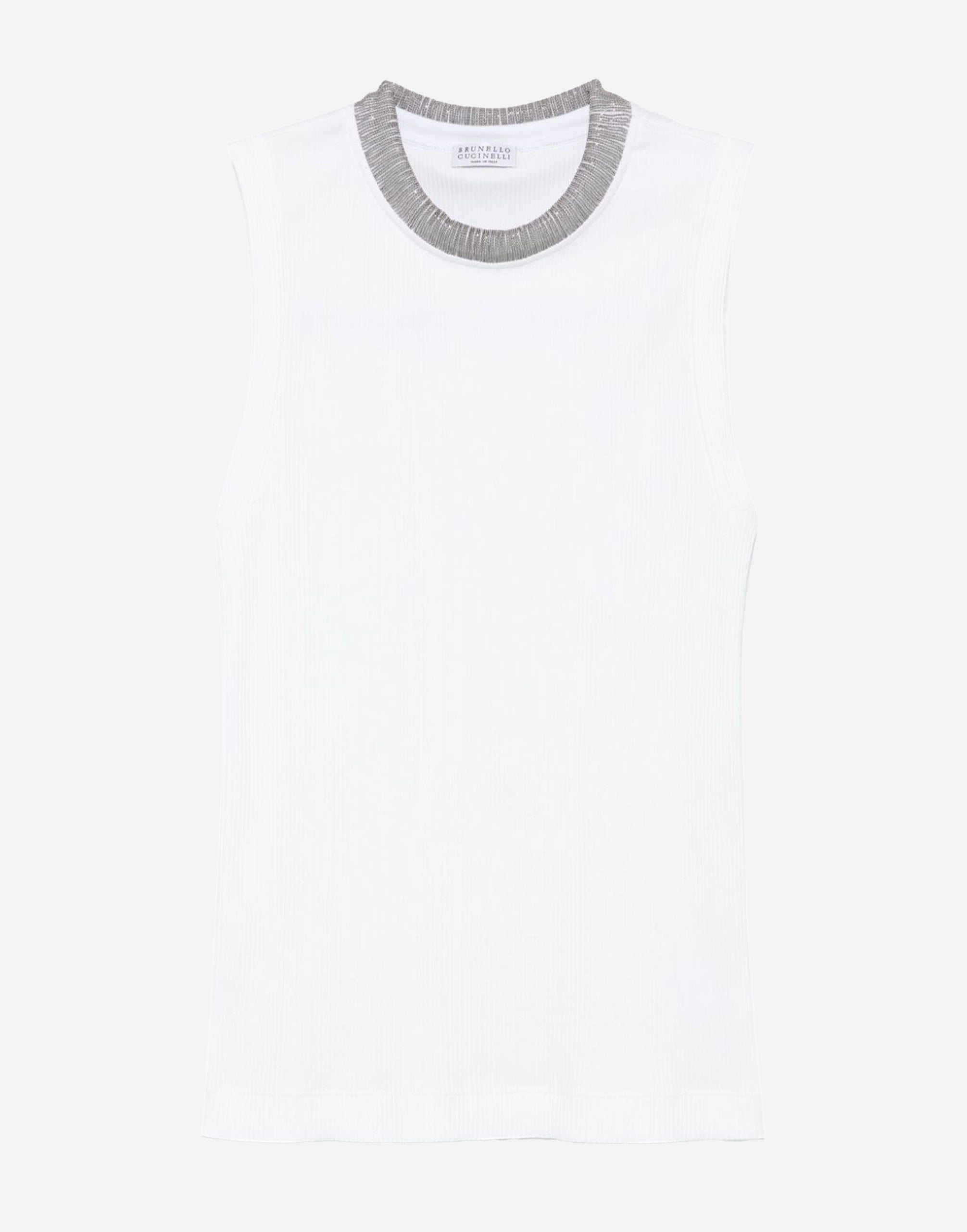 Brunello Cucinelli Monili-Embellished Tank Top