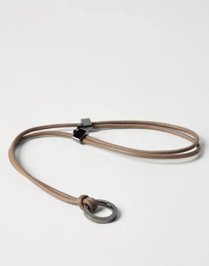 Brunello Cucinelli Monili Leather Glasses Cord