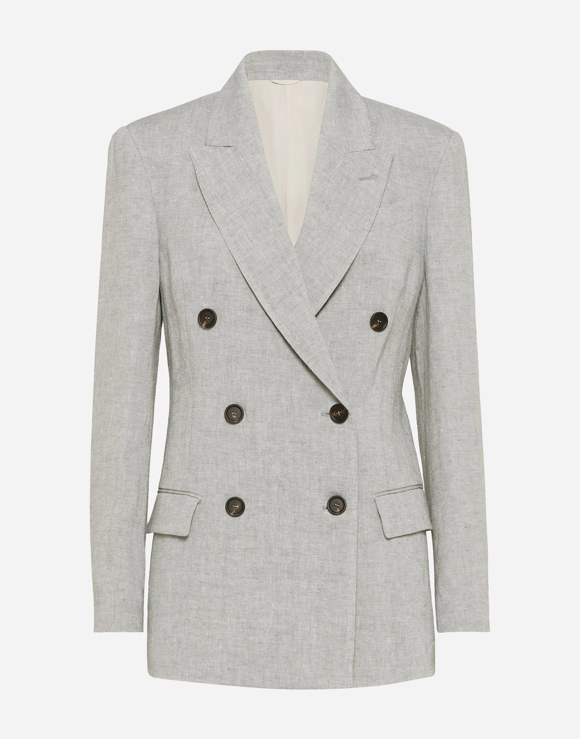 Brunello Cucinelli Monili Linen Canvas Blazer