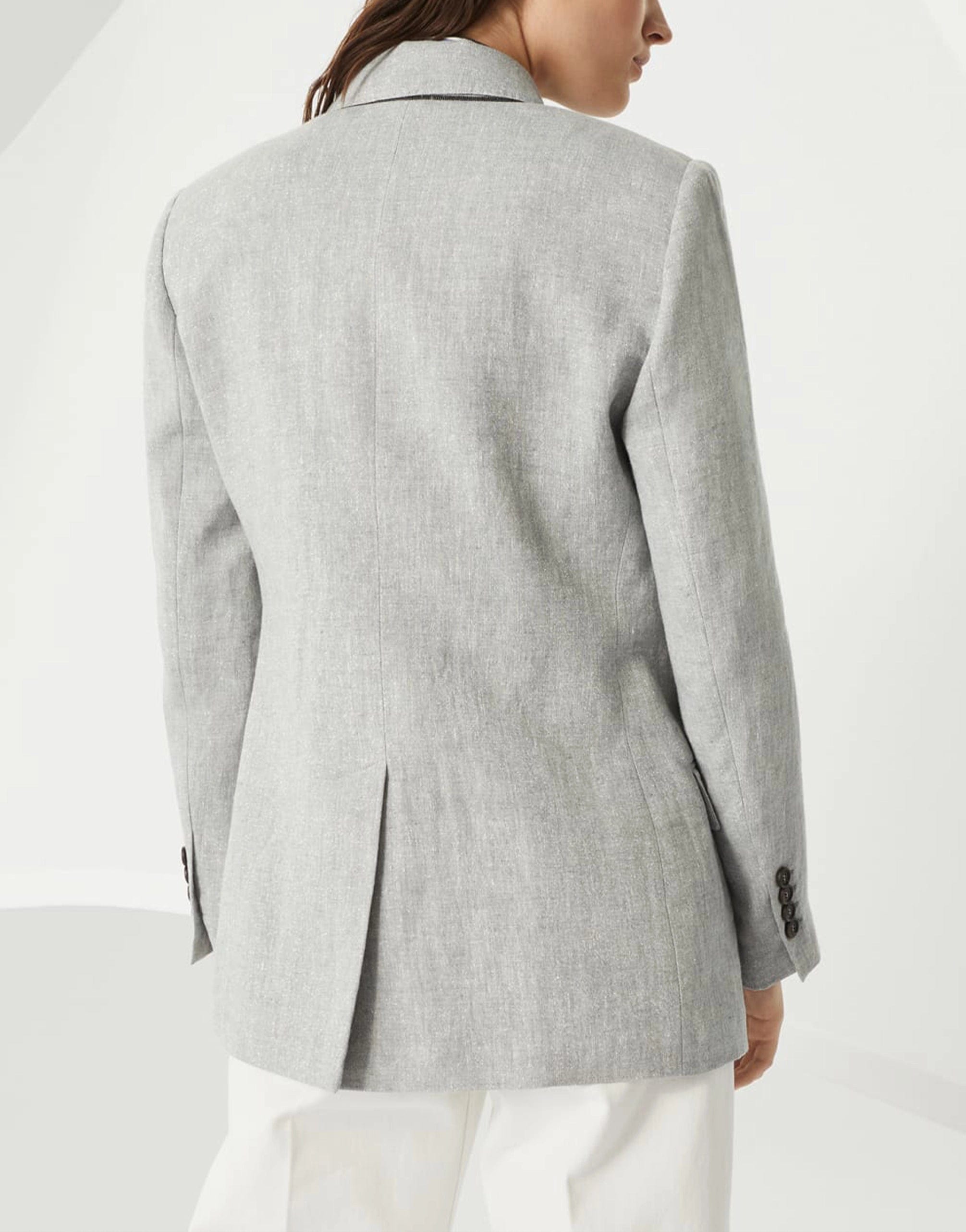 Brunello Cucinelli Monili Linen Canvas Blazer