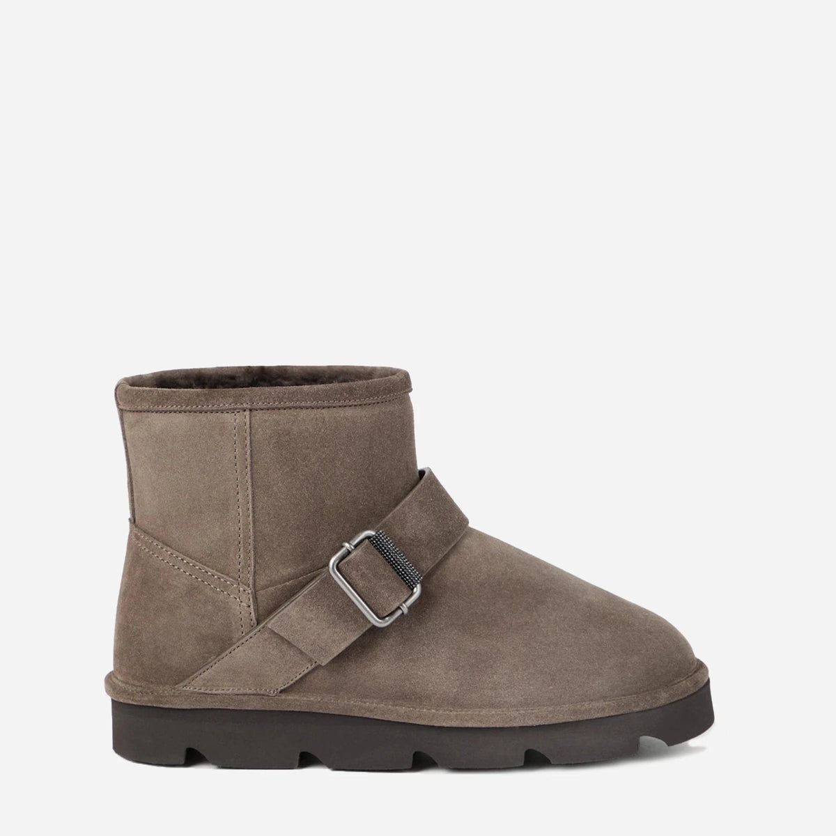 ロングブーツ BRUNELLO CUCINELLI Suede ankle boots with Monili detail Brunello Cucinelli Monili Suede Ankle Boots | Sendegaro CA