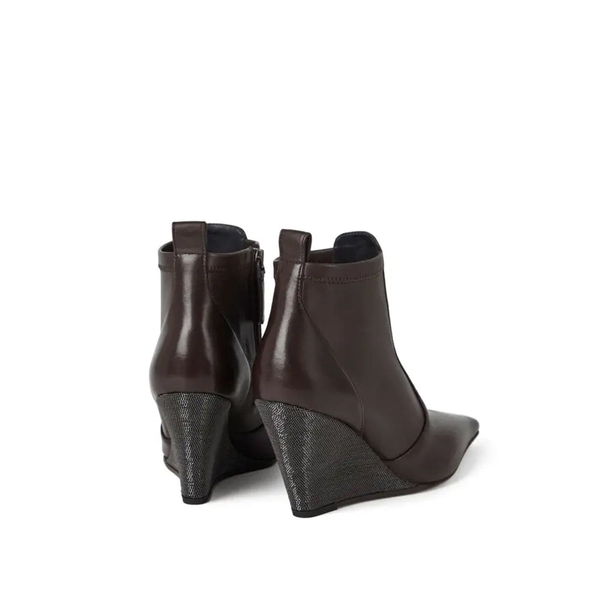 Brunello Cucinelli Brunello Cucinelli Monili Wedge Ankle Boots