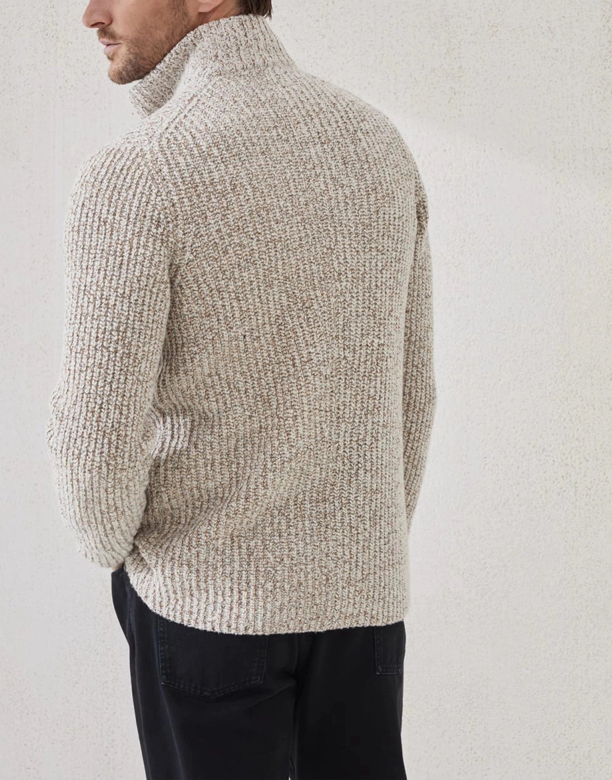 Brunello Cucinelli Mouliné Wool-Silk Blend Cardigan