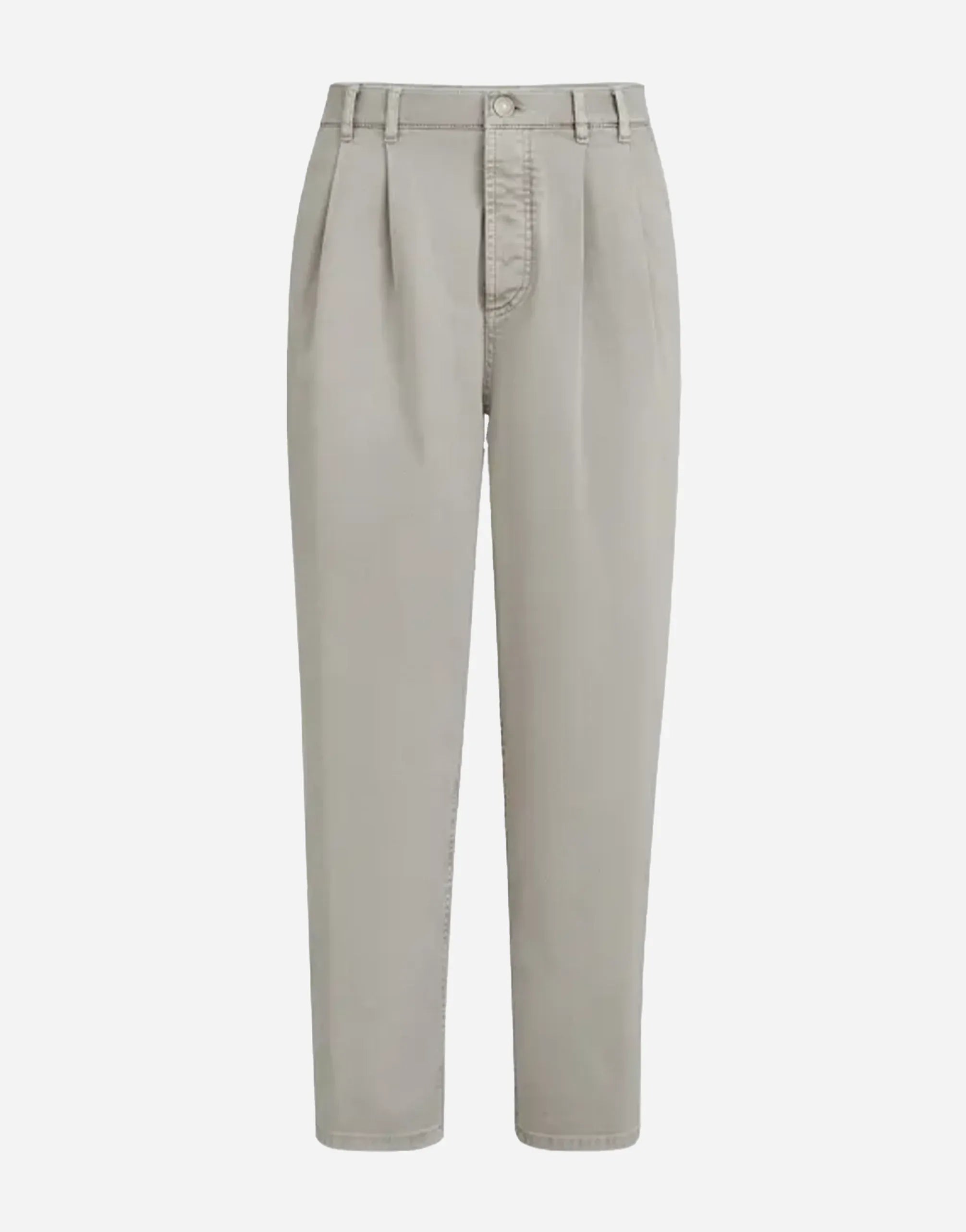 Brunello Cucinelli Mud Garment-Dyed Iconic Trousers