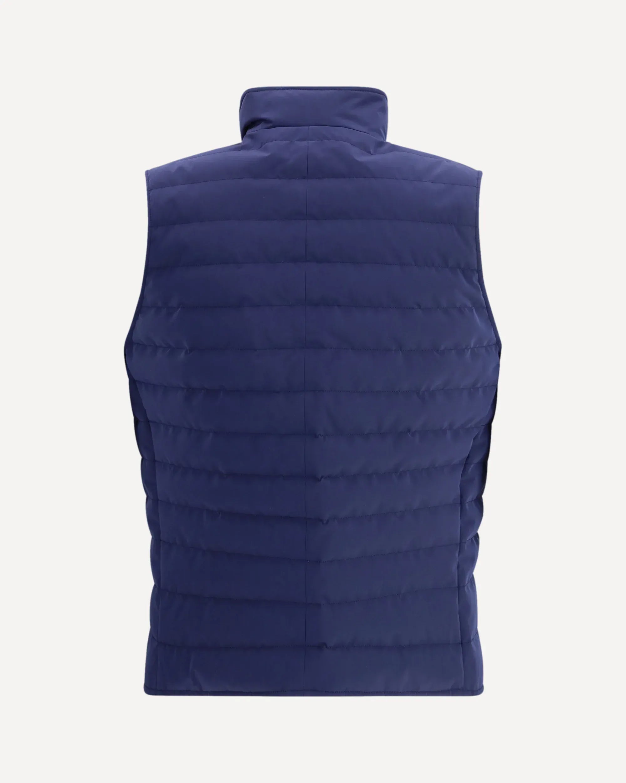 Brunello Cucinelli Navy Blue Bonded Down Vest
