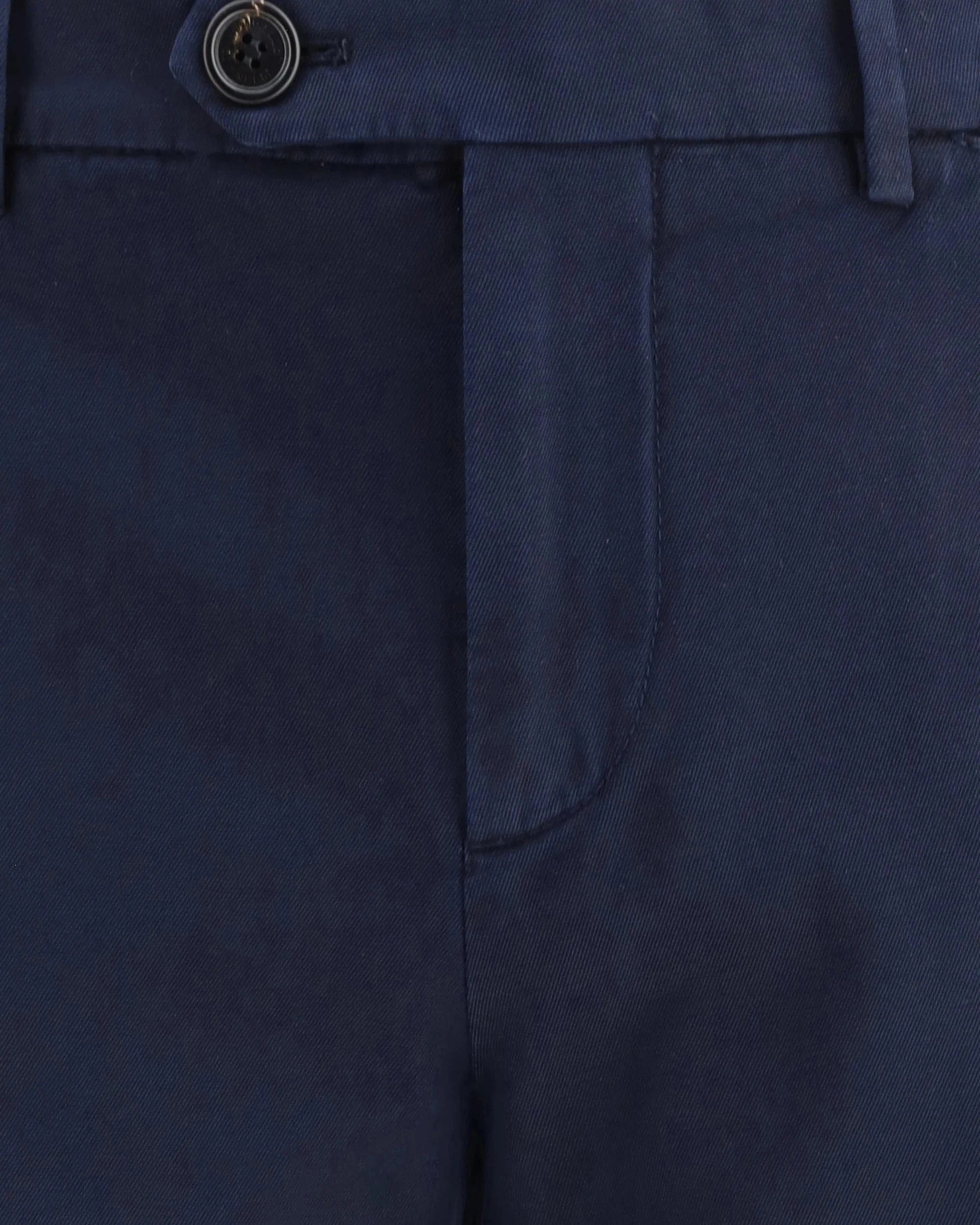 Brunello Cucinelli Navy Garment-Dyed Gabardine Trousers