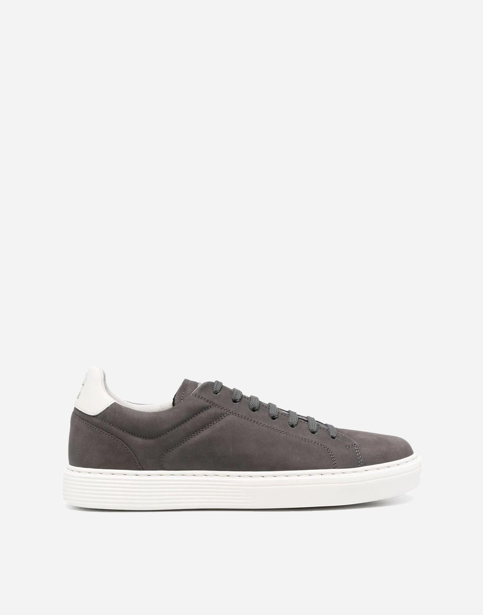 Brunello Cucinelli Nubuck-Leather Low-Top Sneakers