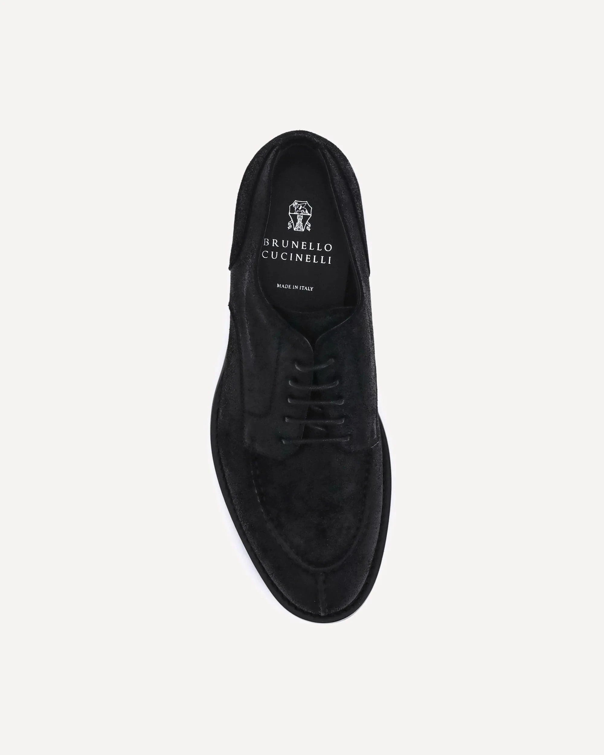 Brunello Cucinelli Oiled Suede Derby Shoes