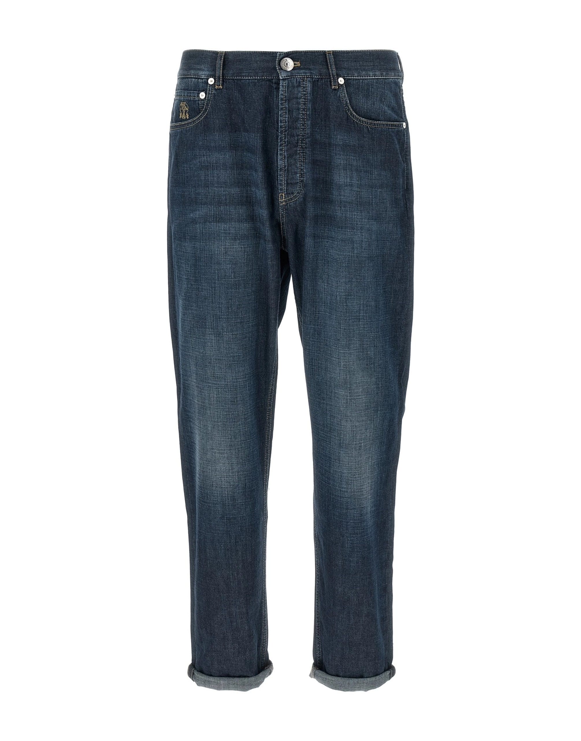 Brunello Cucinelli Brunello Cucinelli Old Light Denim Jeans