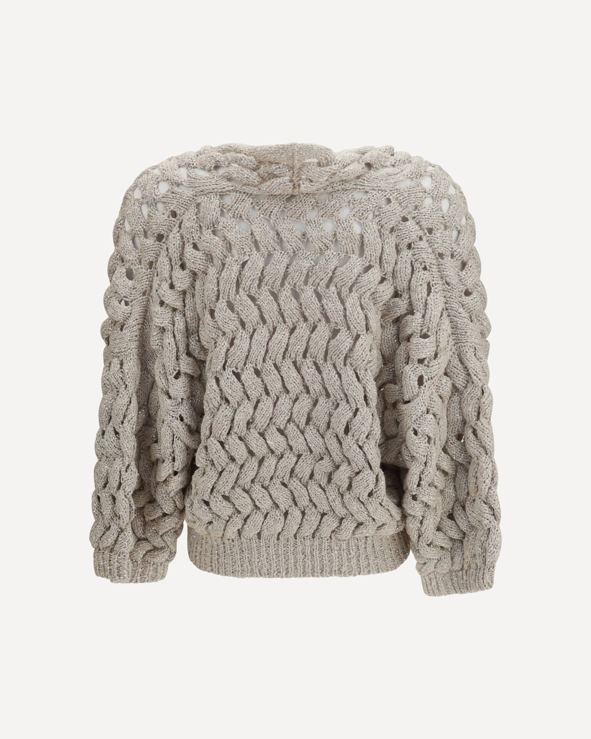 Brunello Cucinelli Brunello Cucinelli Openwork Sequin Cardigan