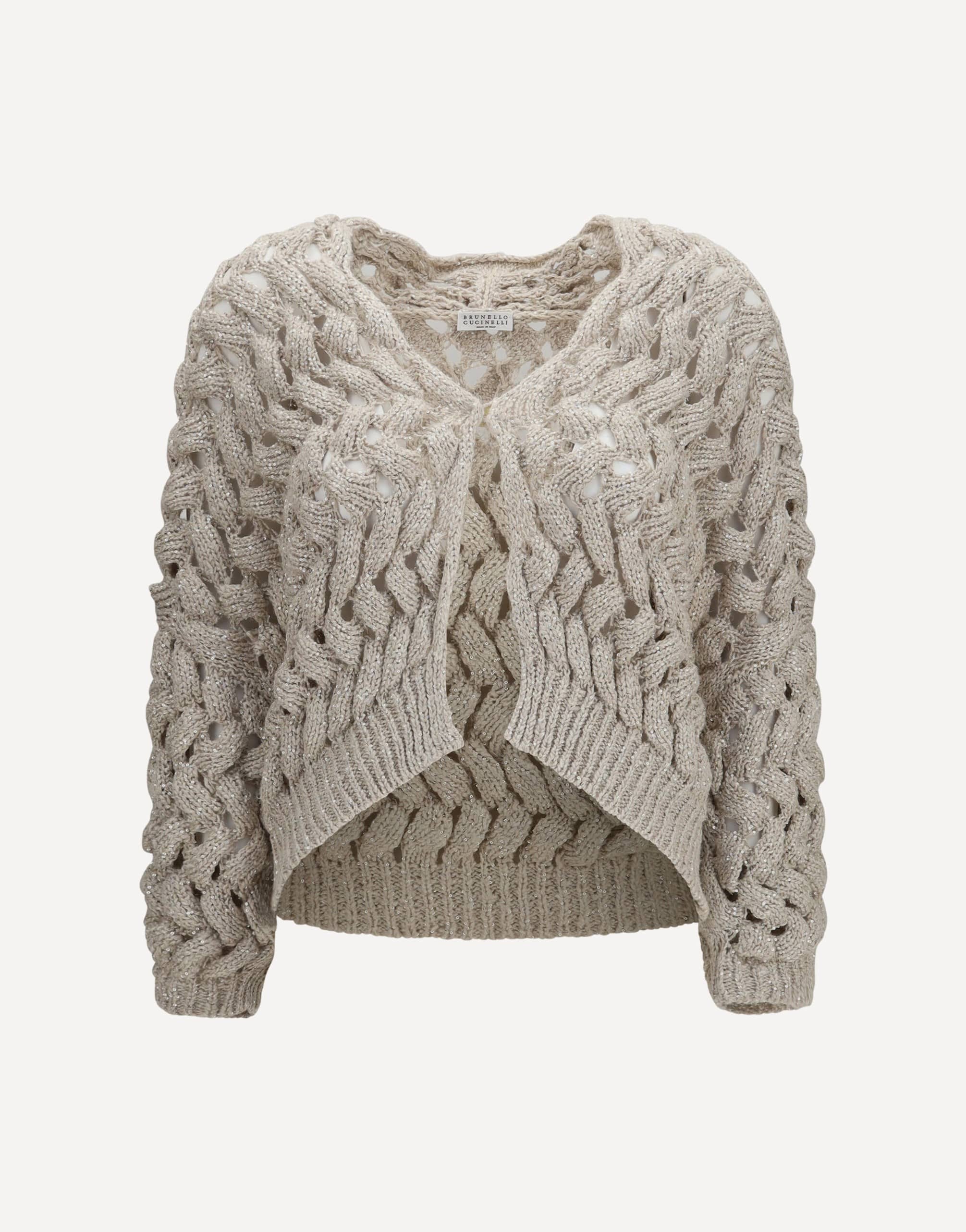 Brunello Cucinelli Brunello Cucinelli Openwork Sequin Cardigan