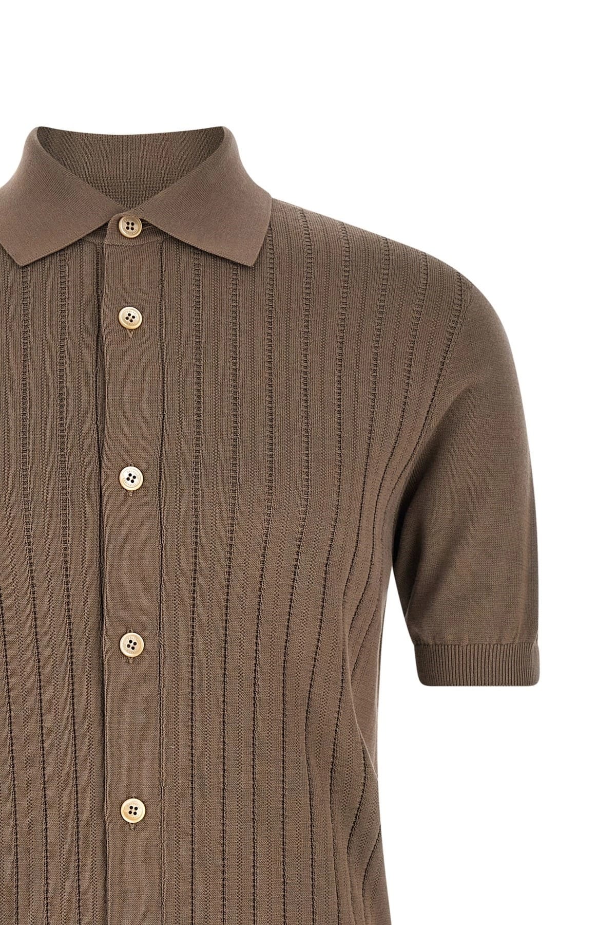 Brunello Cucinelli Brunello Cucinelli Operated Ribbed Shirt