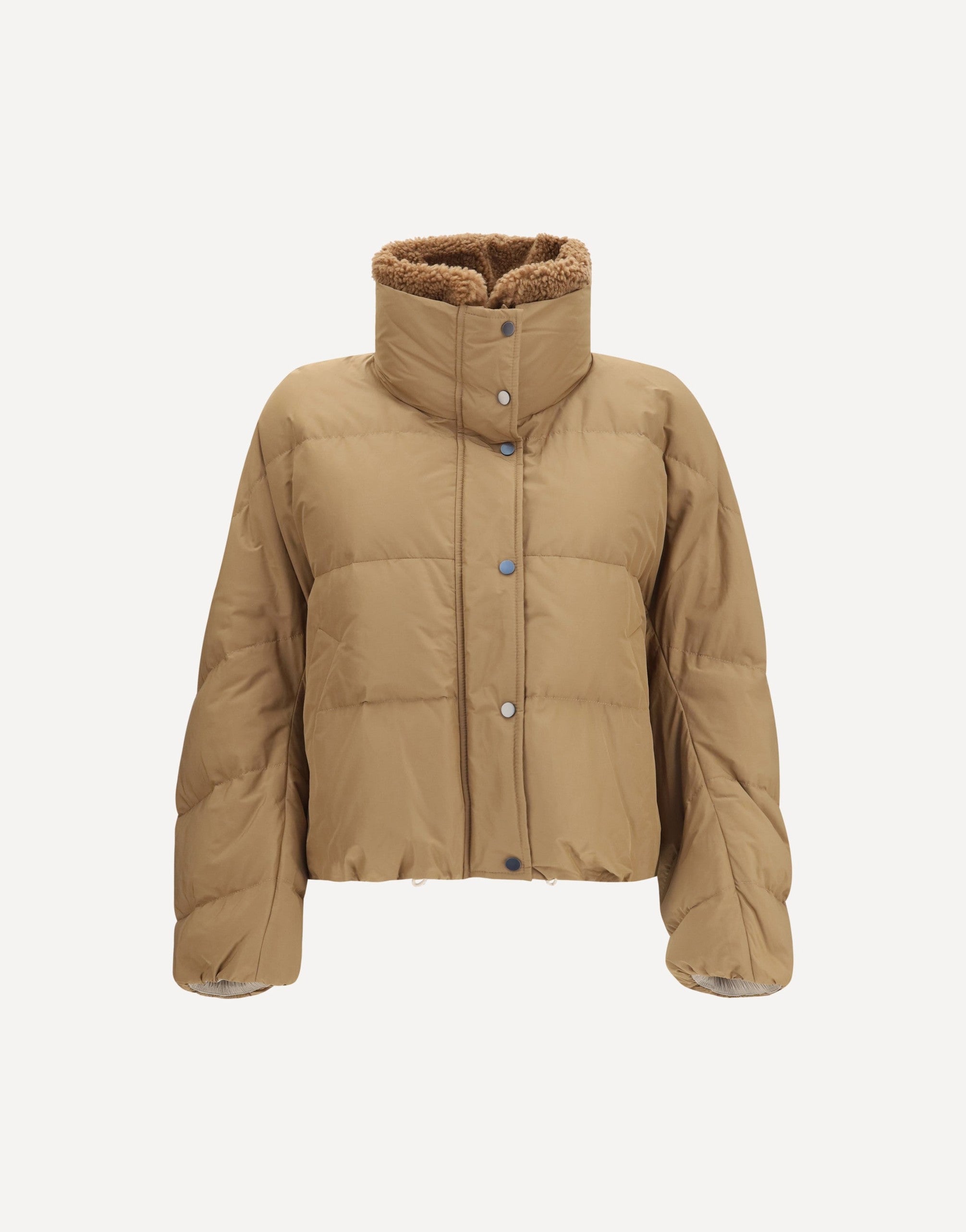 Brunello Cucinelli Padded Jacket With Shearling Collar